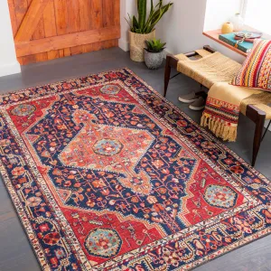 Livabliss Weijia Vintage Medallion Area Rug