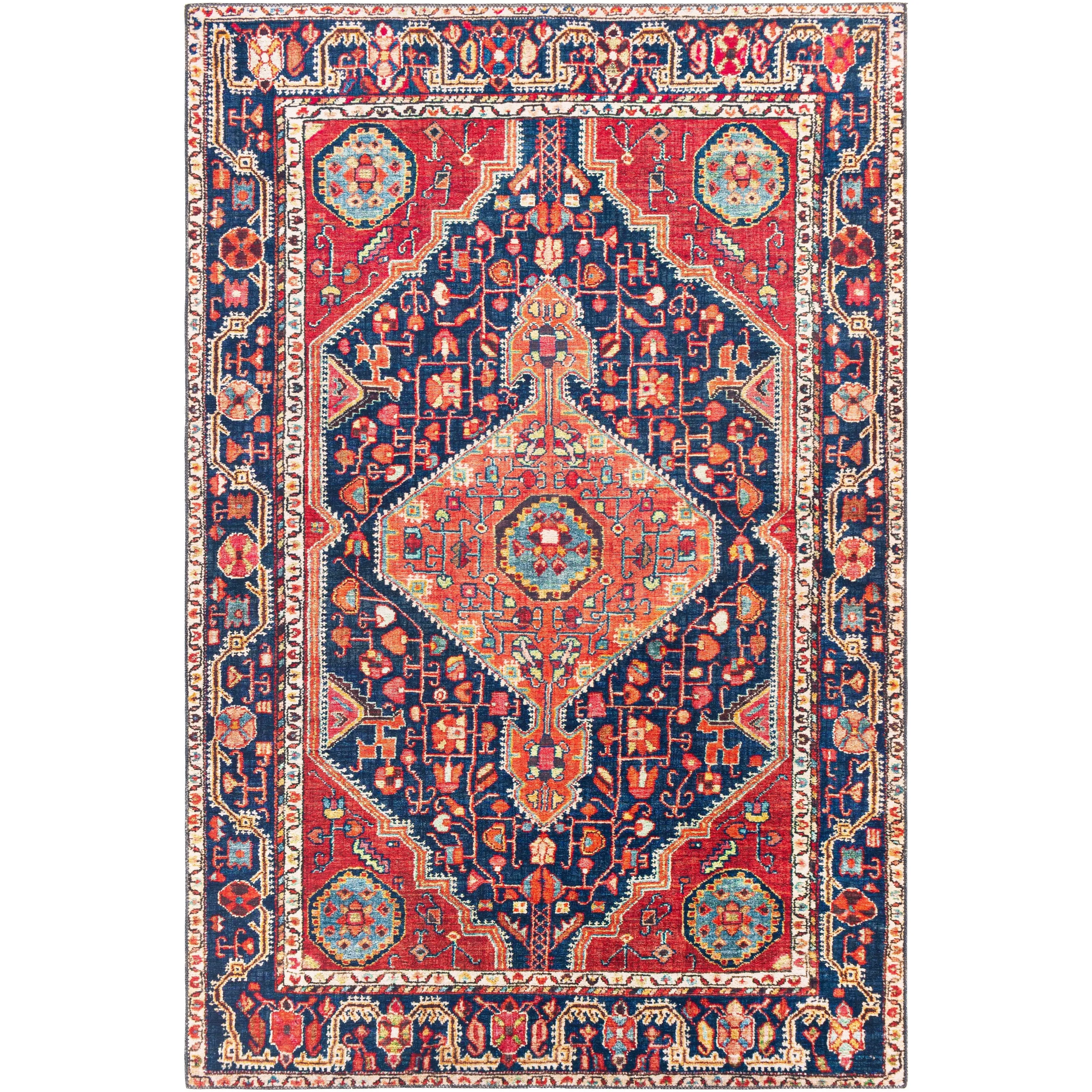 Livabliss Weijia Vintage Medallion Area Rug