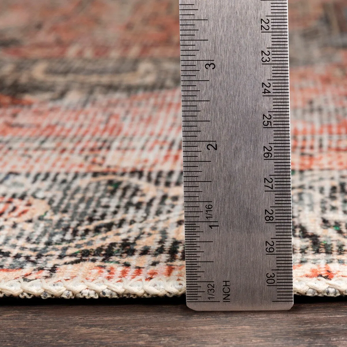 Livabliss Zakariya Vintage Medallion Machine Washable Area Rug