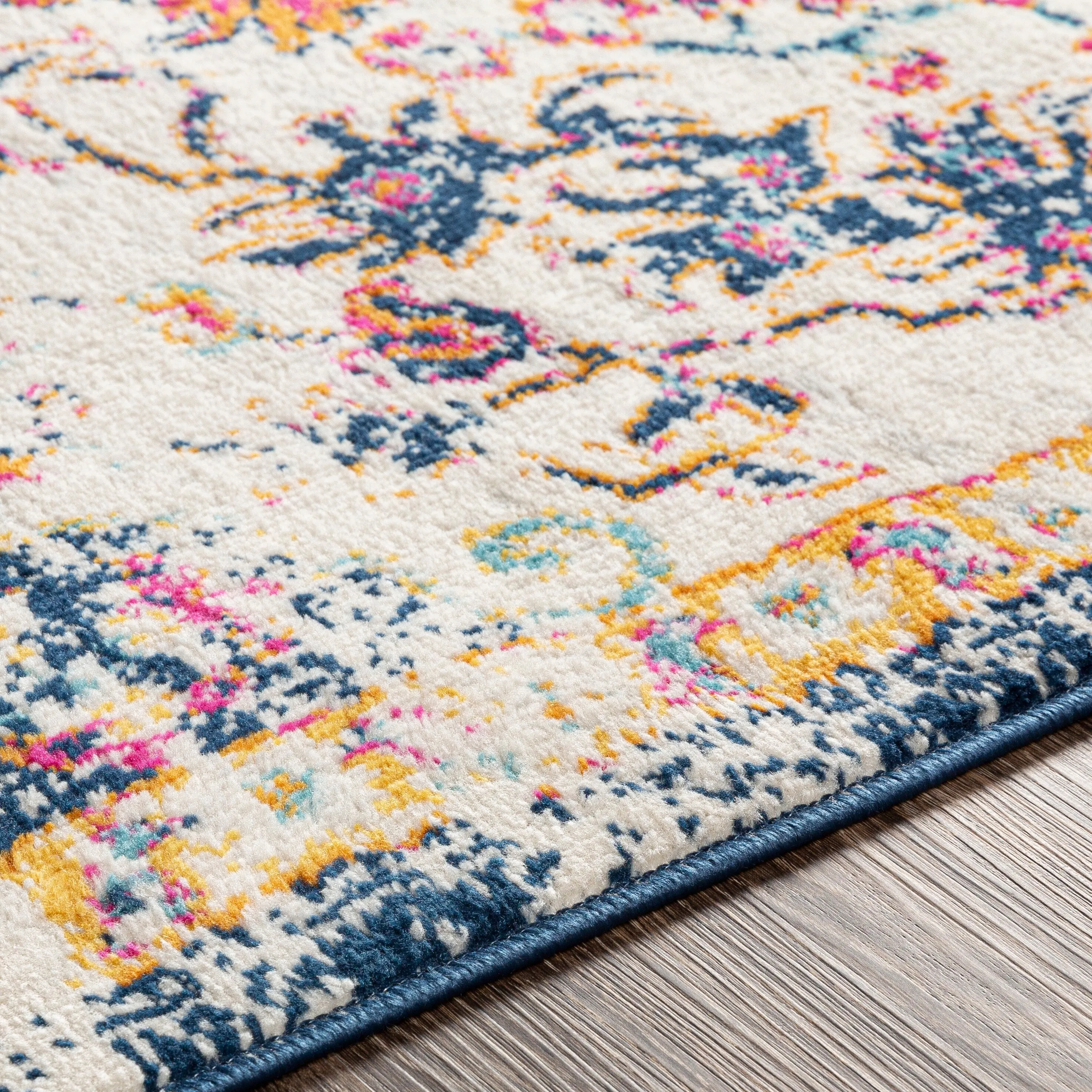 Livabliss Zimmer Distressed Boho Medallion Area Rug