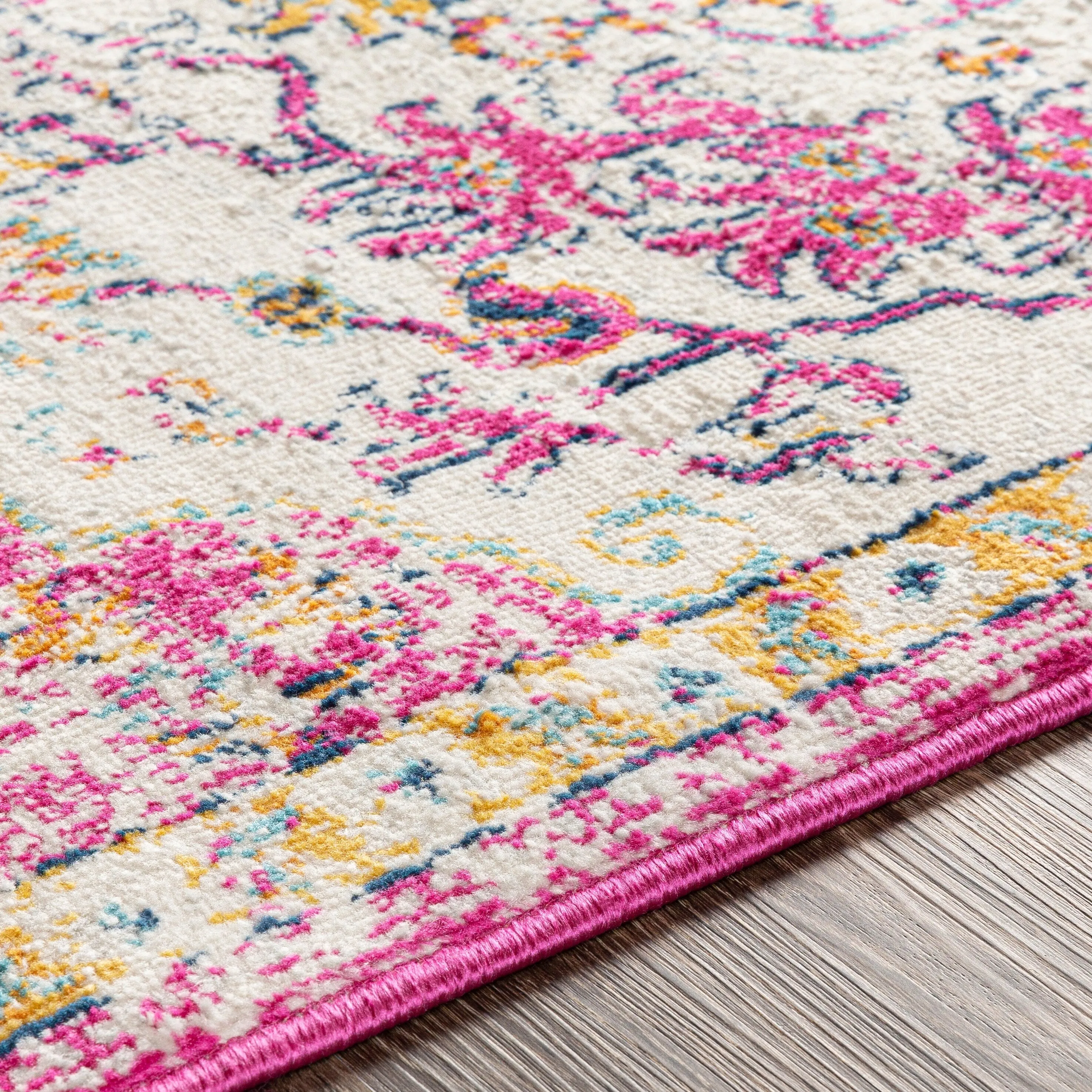 Livabliss Zimmer Distressed Boho Medallion Area Rug