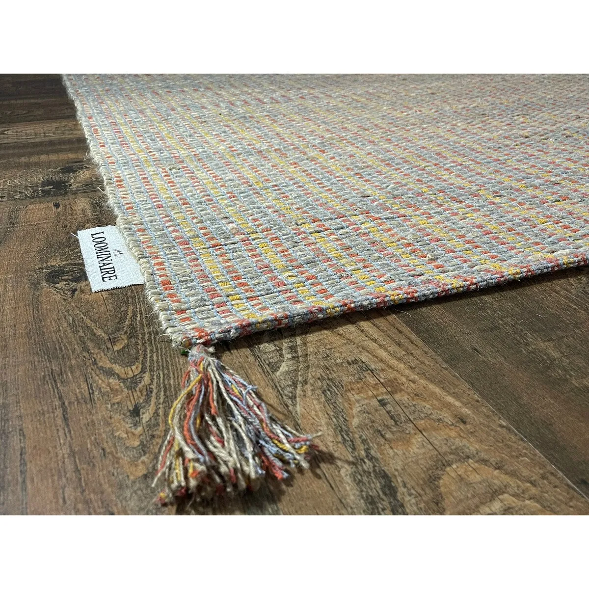 Loominaire Handmade Carpet Manila Hemp. Cotton Natural Fiber Easy Maintenance Rug