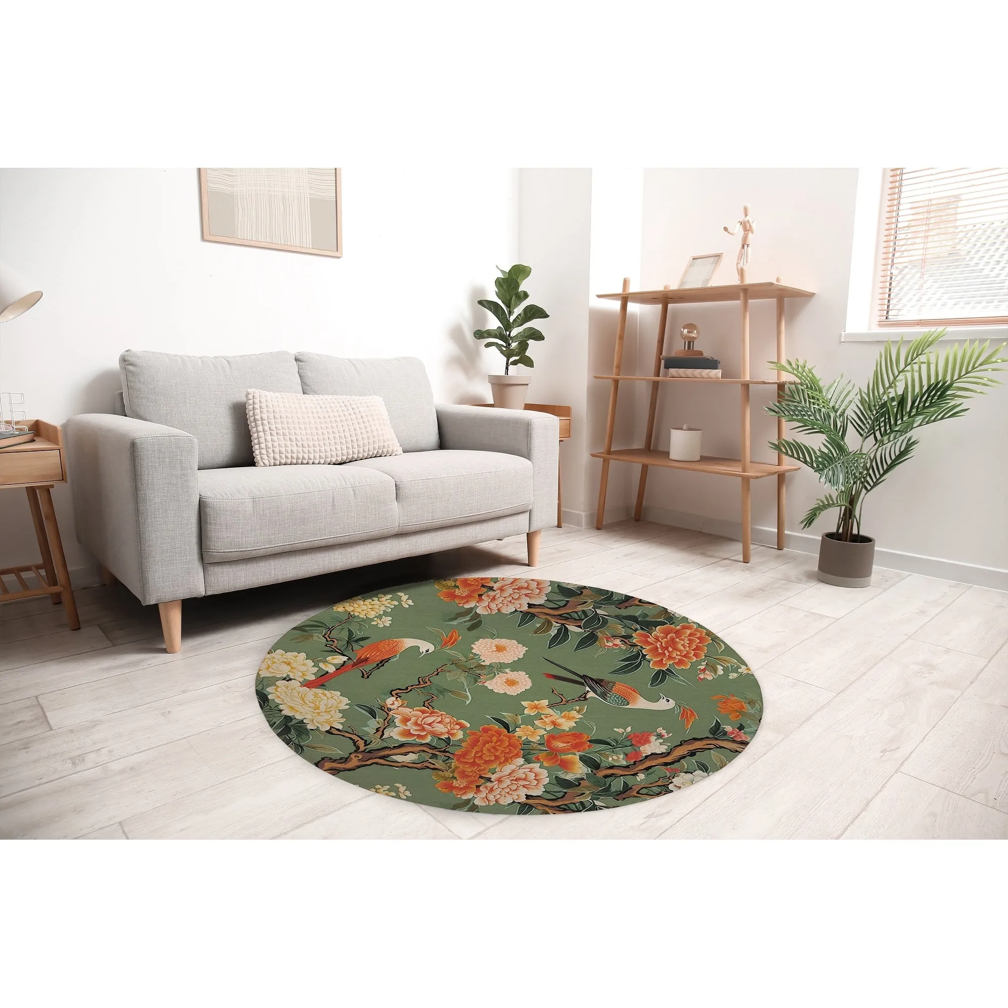 LOU GREEN Area Rug By Marina Gutierrez