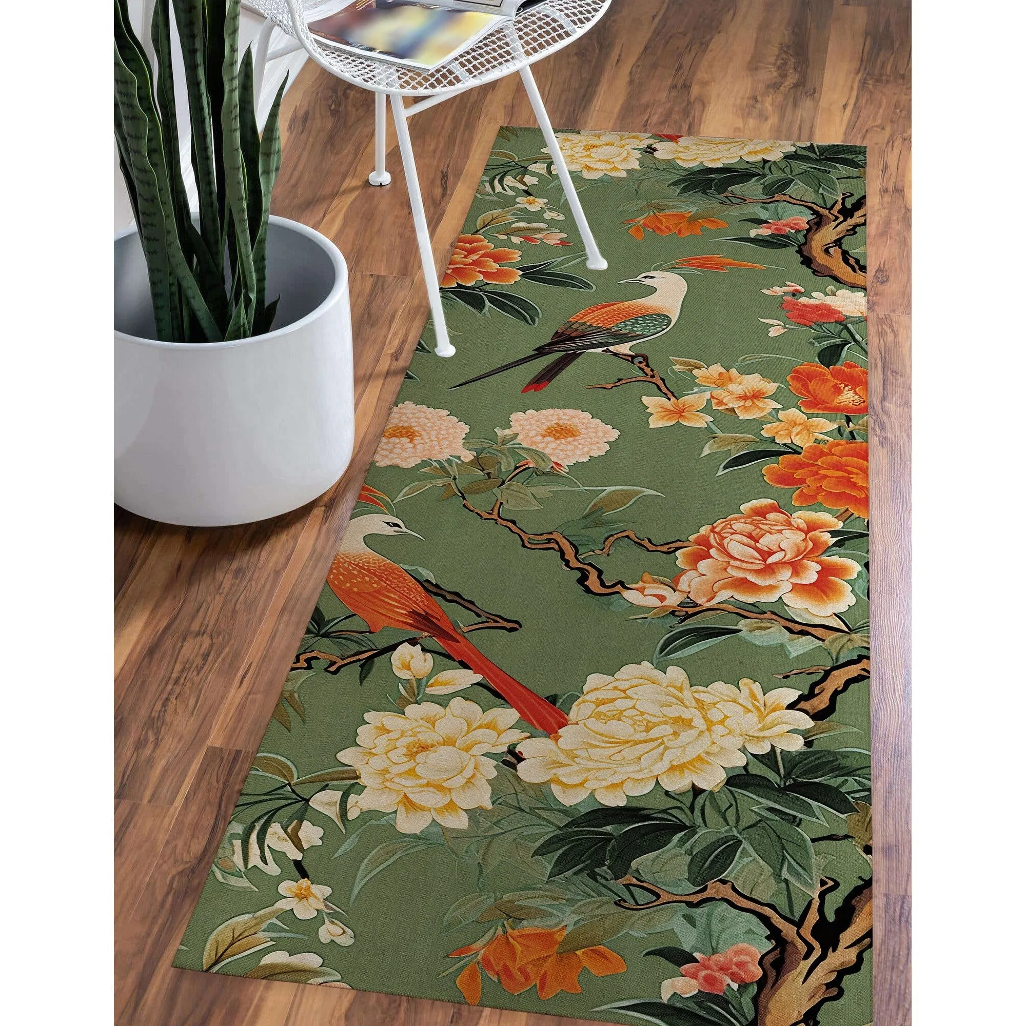 LOU GREEN Area Rug By Marina Gutierrez