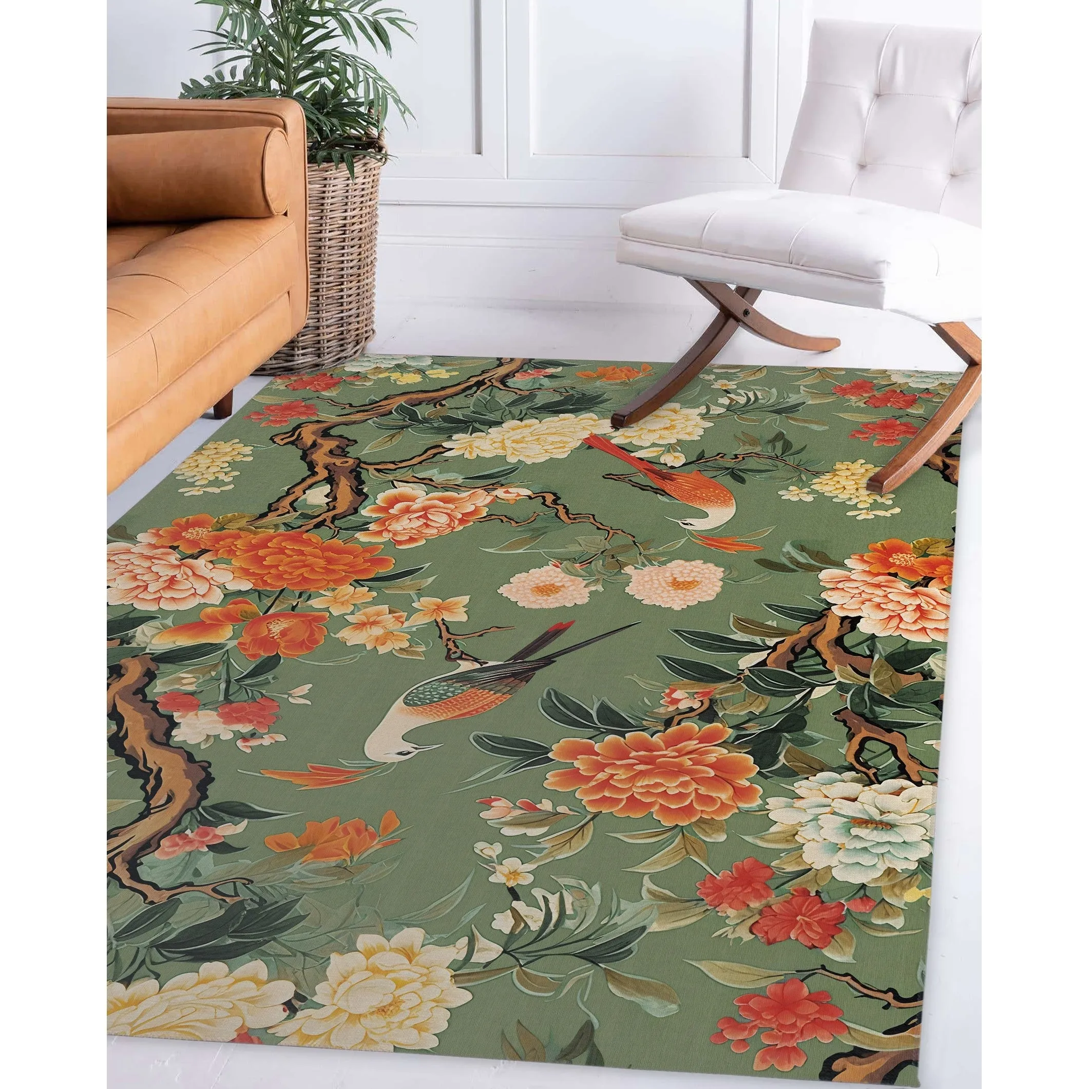 LOU GREEN Area Rug By Marina Gutierrez