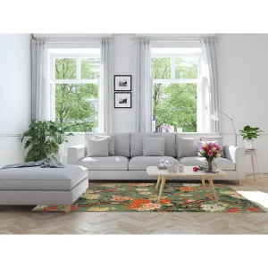 LOU GREEN Area Rug By Marina Gutierrez