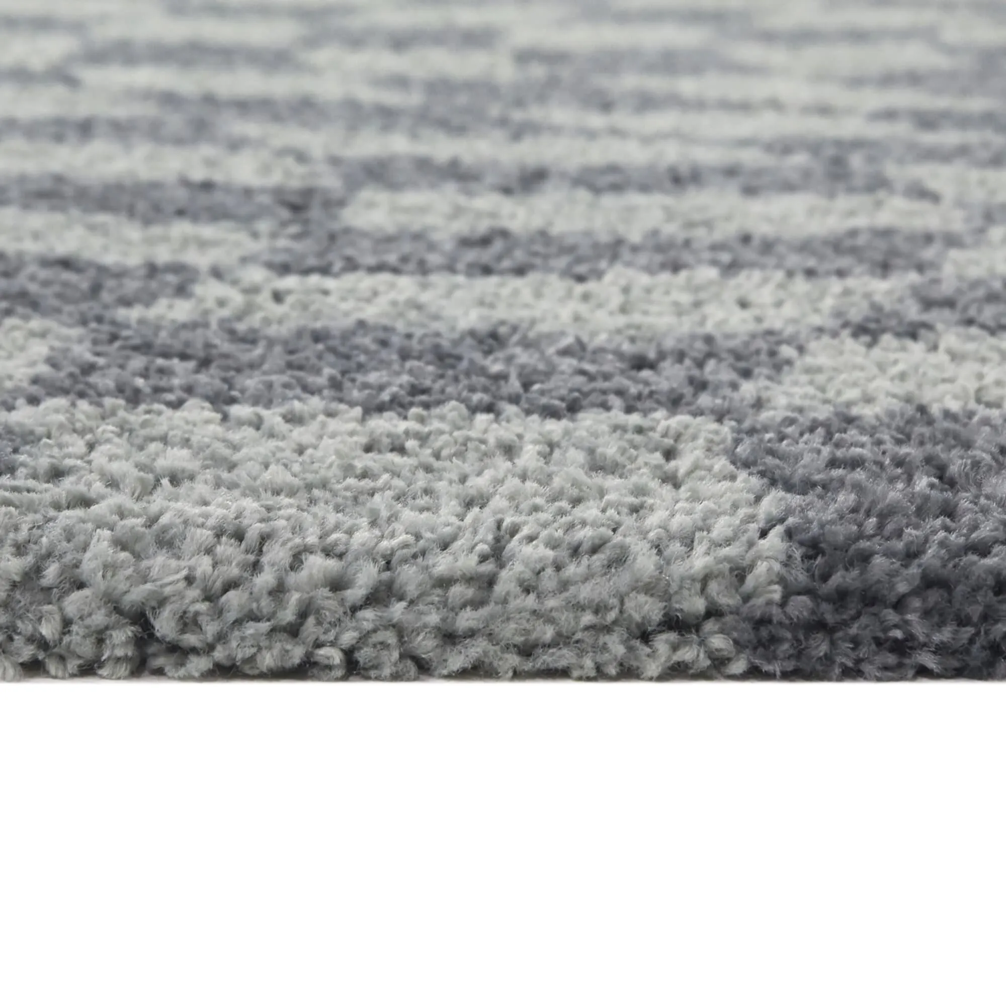 Luther Abstract Checkered Modern Shag Area Rug
