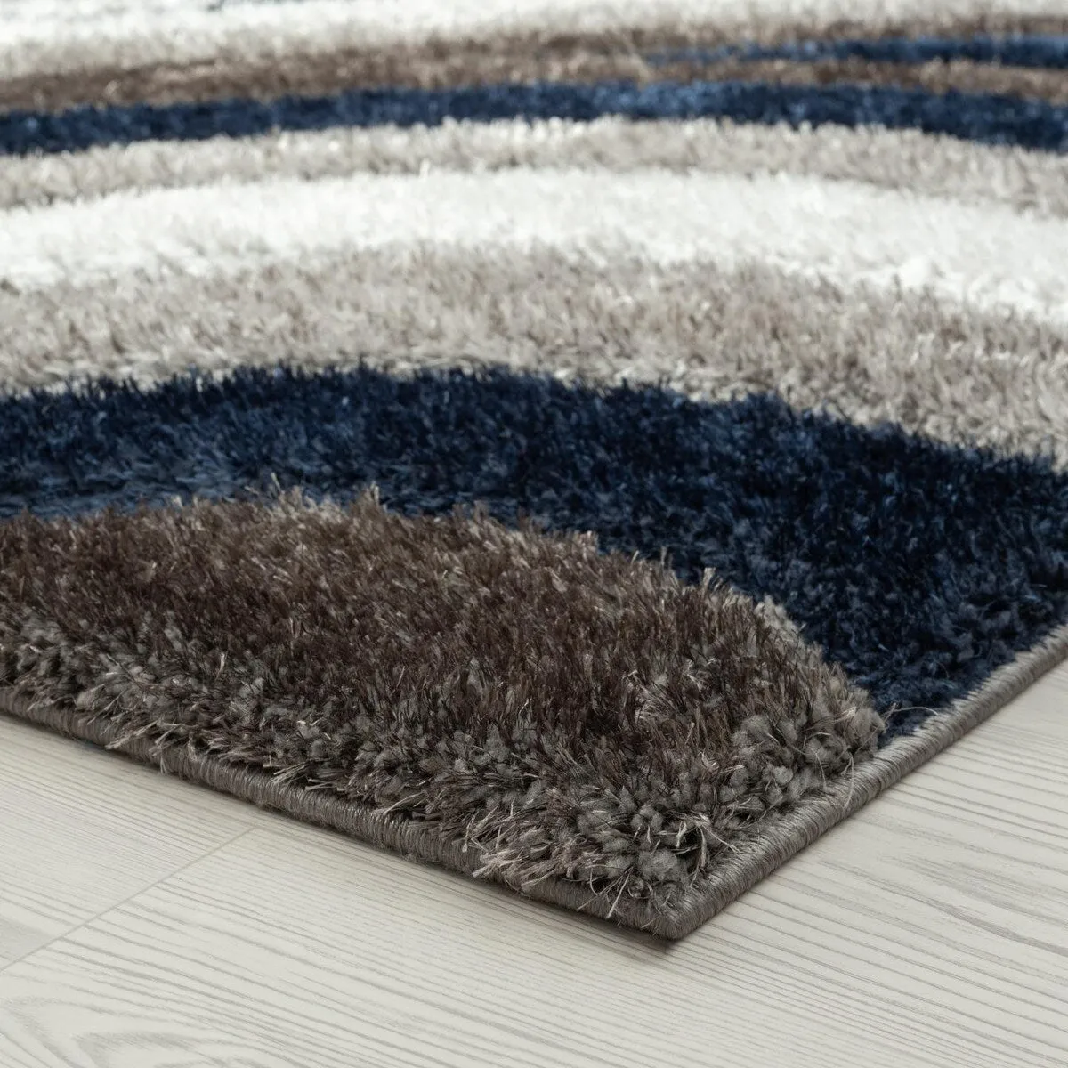 Luxe Weavers Geometric Swirl Shag Area Rug