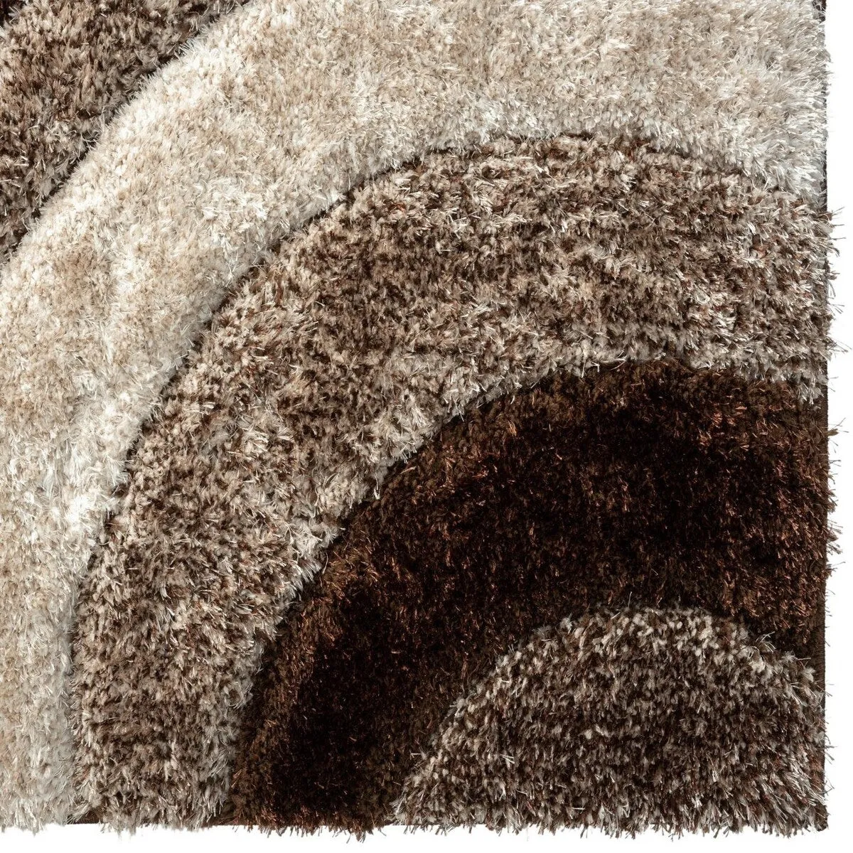 Luxe Weavers Geometric Swirl Shag Area Rug