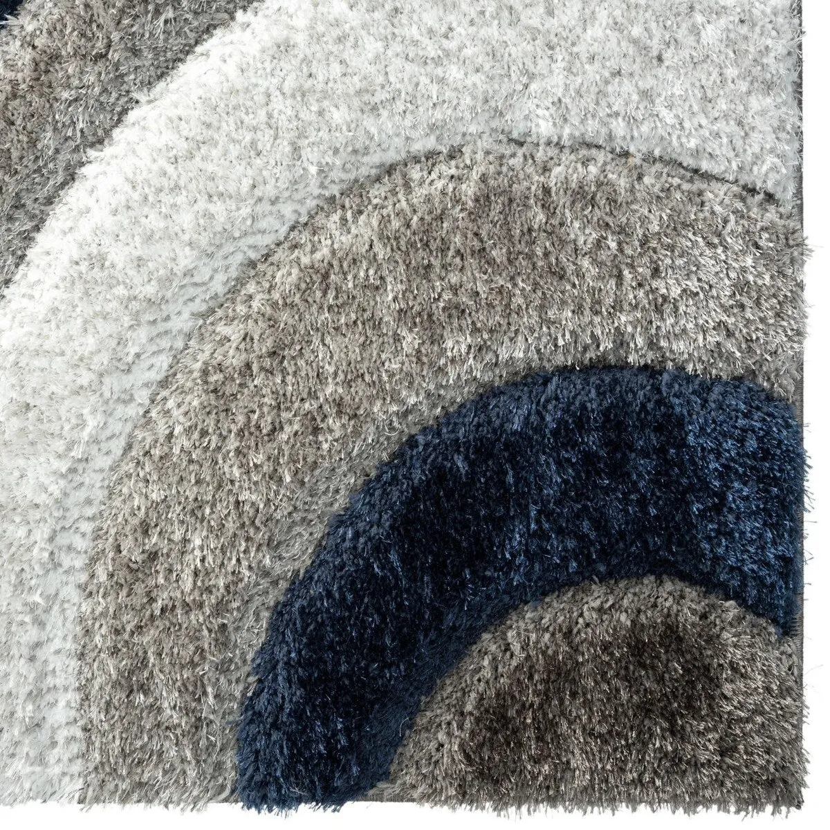 Luxe Weavers Geometric Swirl Shag Area Rug