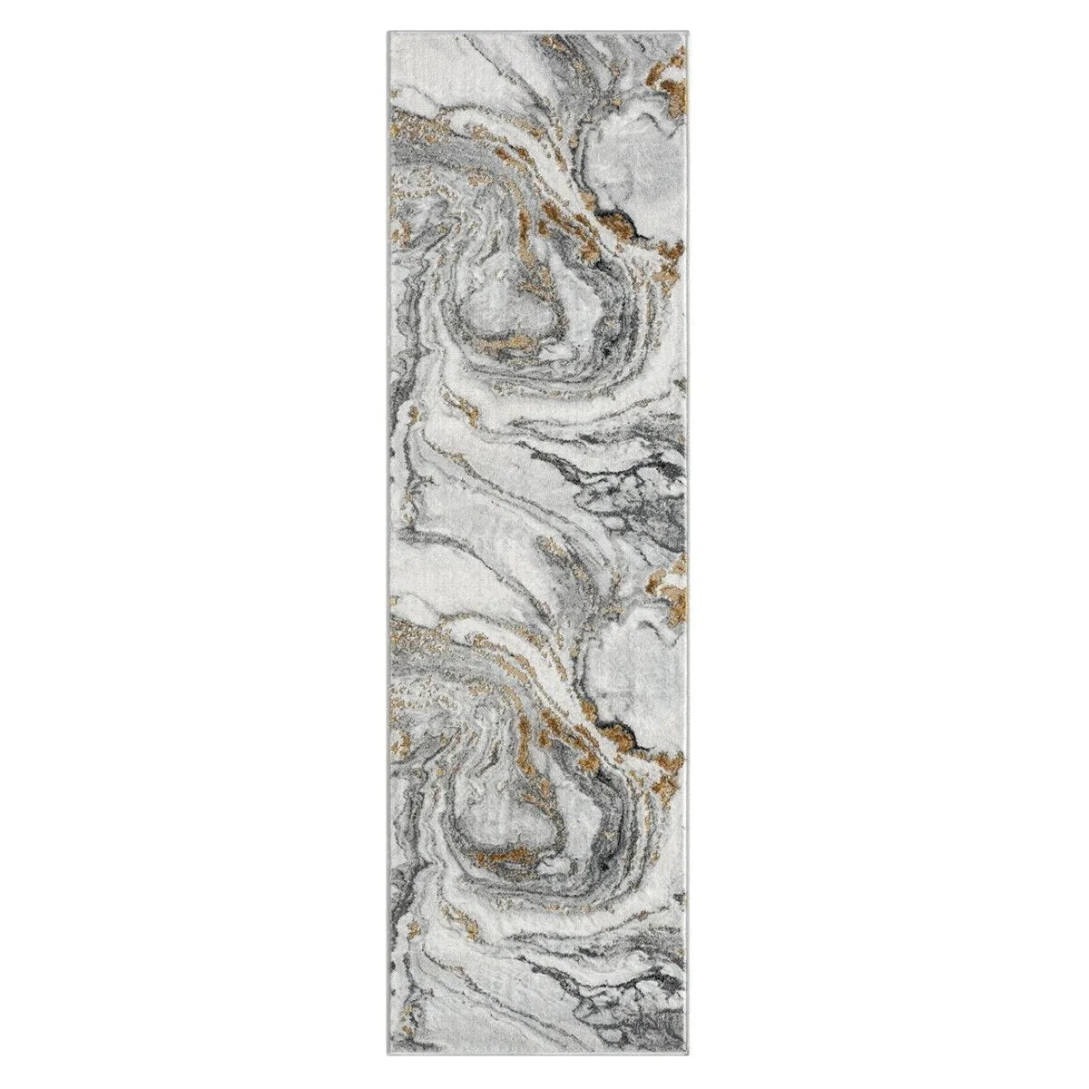 Luxe Weavers Marble Effect Abstract Area Rug. Stain-Resistant Carpet