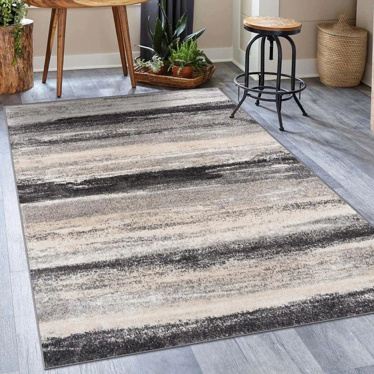 Luxe Weavers Modern Abstract Stripe Area Rug