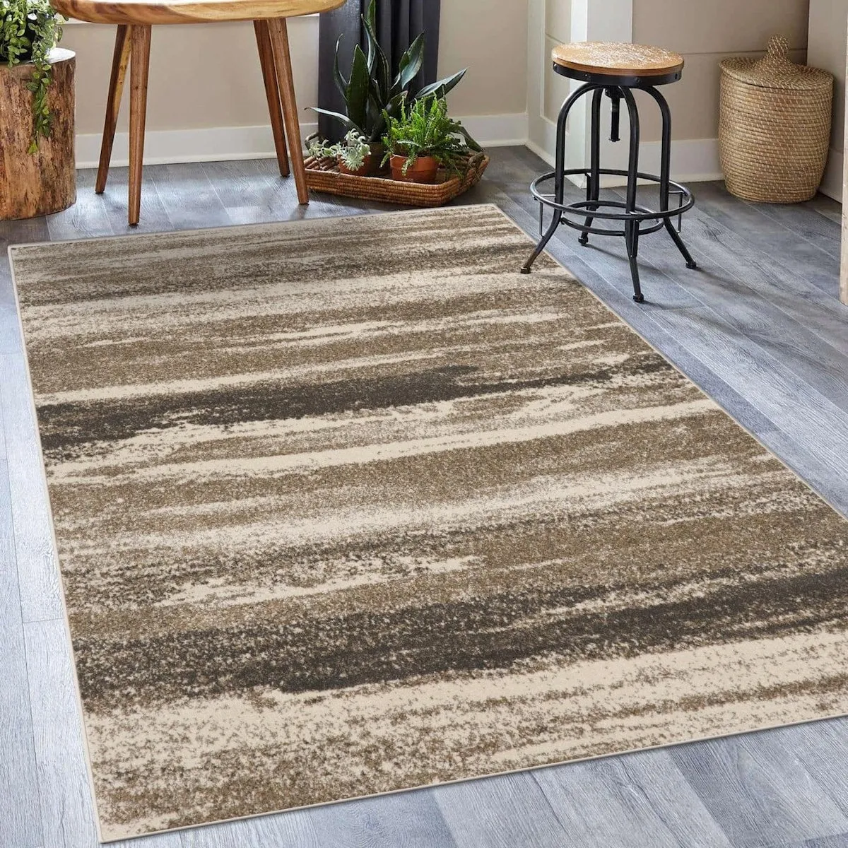 Luxe Weavers Modern Abstract Stripe Area Rug