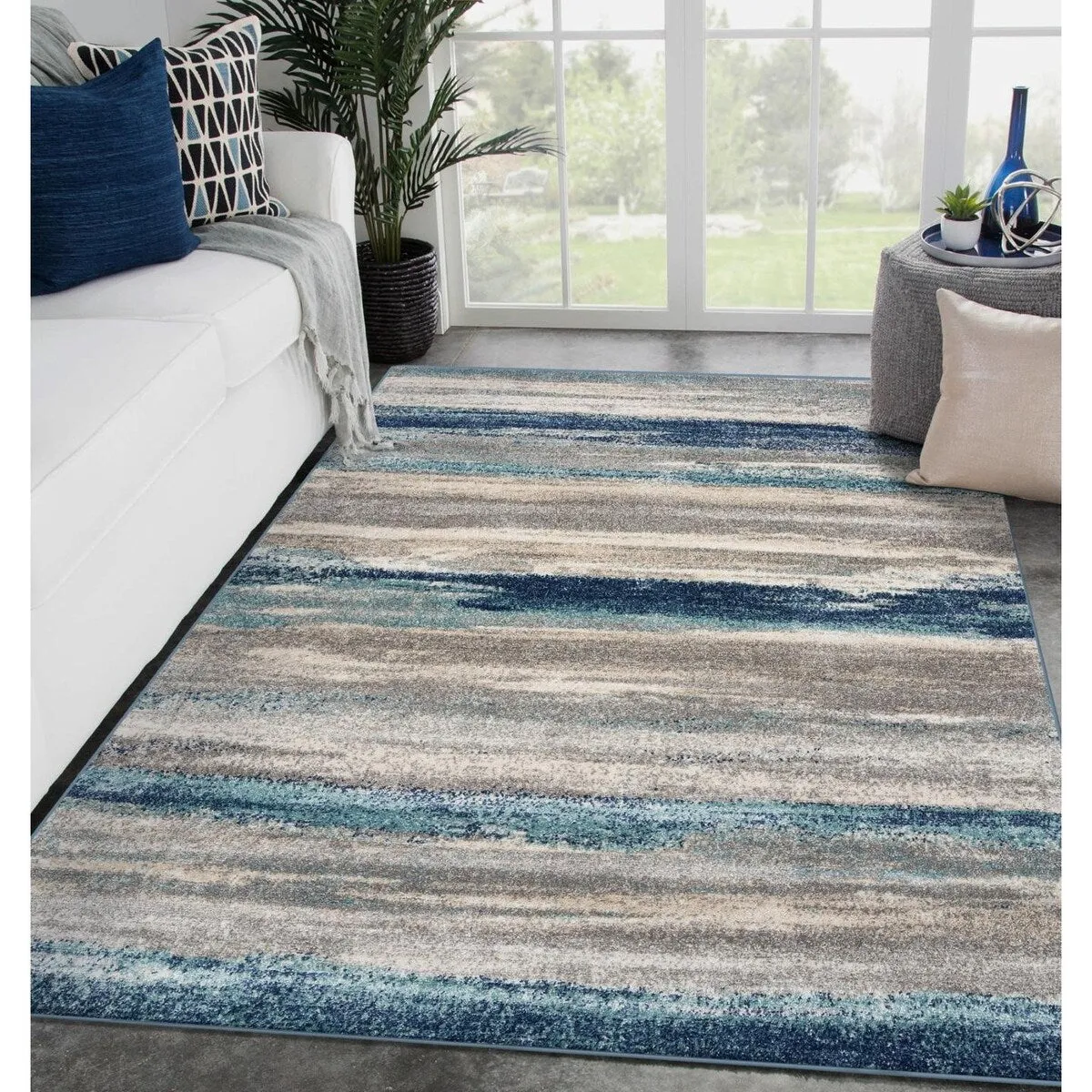 Luxe Weavers Modern Abstract Stripe Area Rug