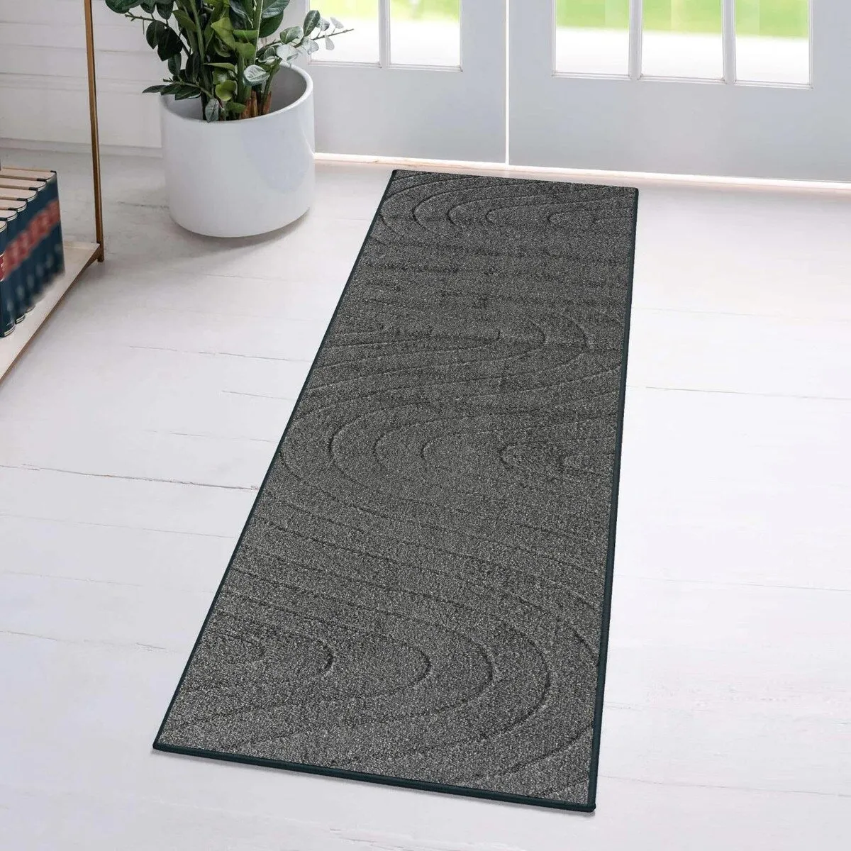 Luxe Weavers Modern Geometric Wave Area Rug. Stain Resistant Carpet