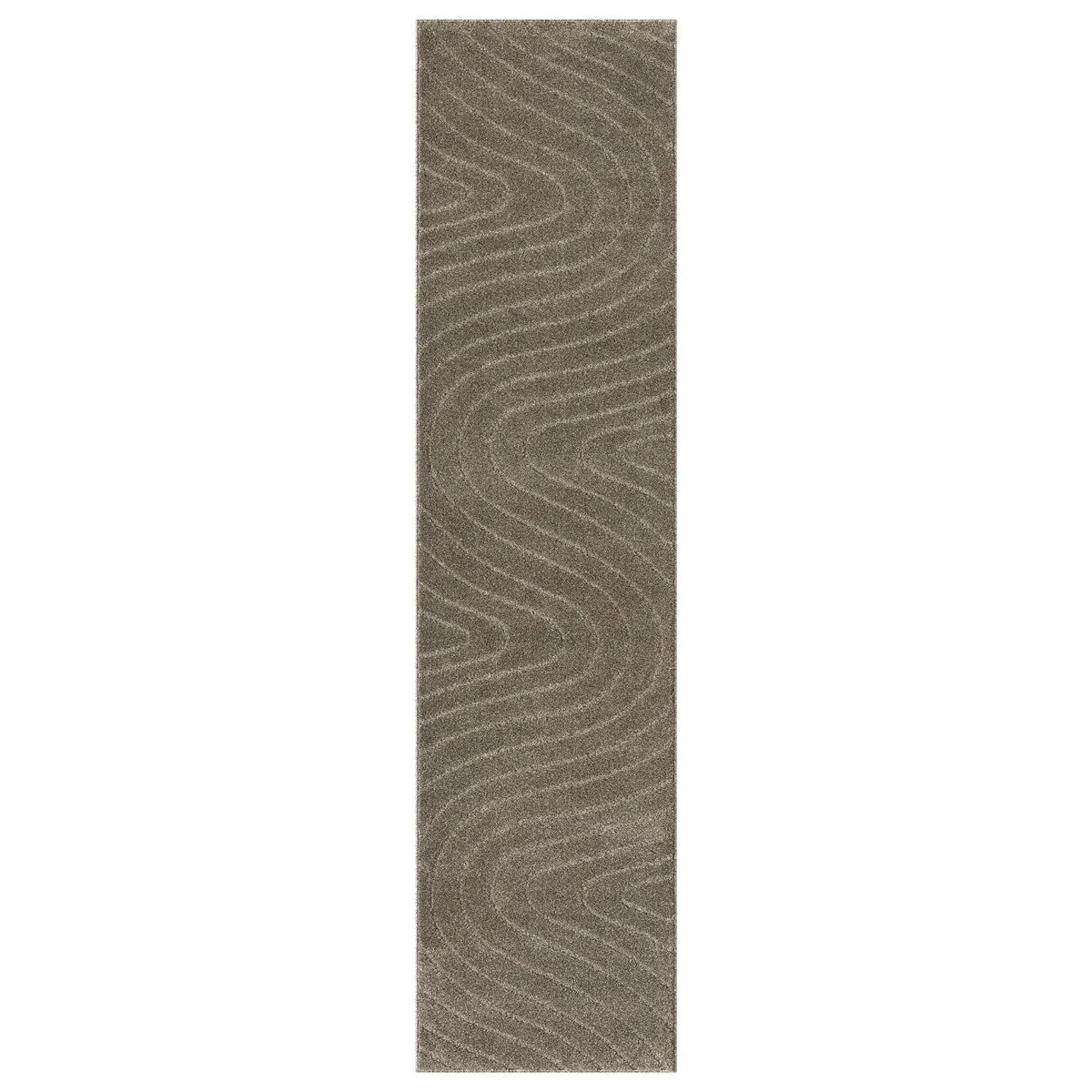 Luxe Weavers Modern Geometric Wave Area Rug. Stain Resistant Carpet