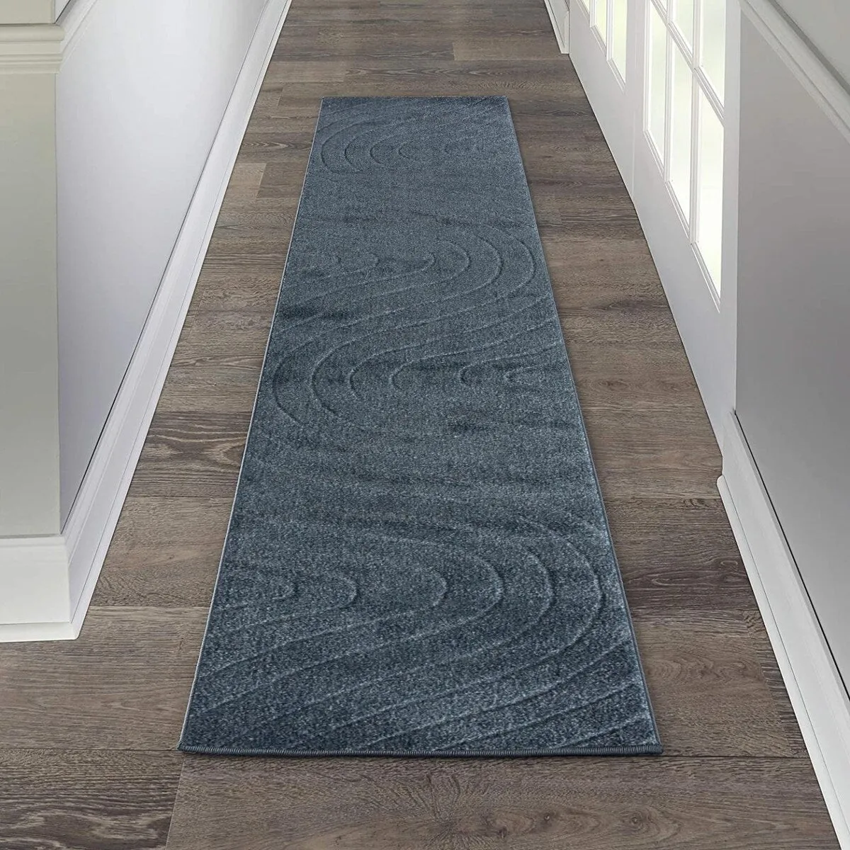 Luxe Weavers Modern Geometric Wave Area Rug. Stain Resistant Carpet