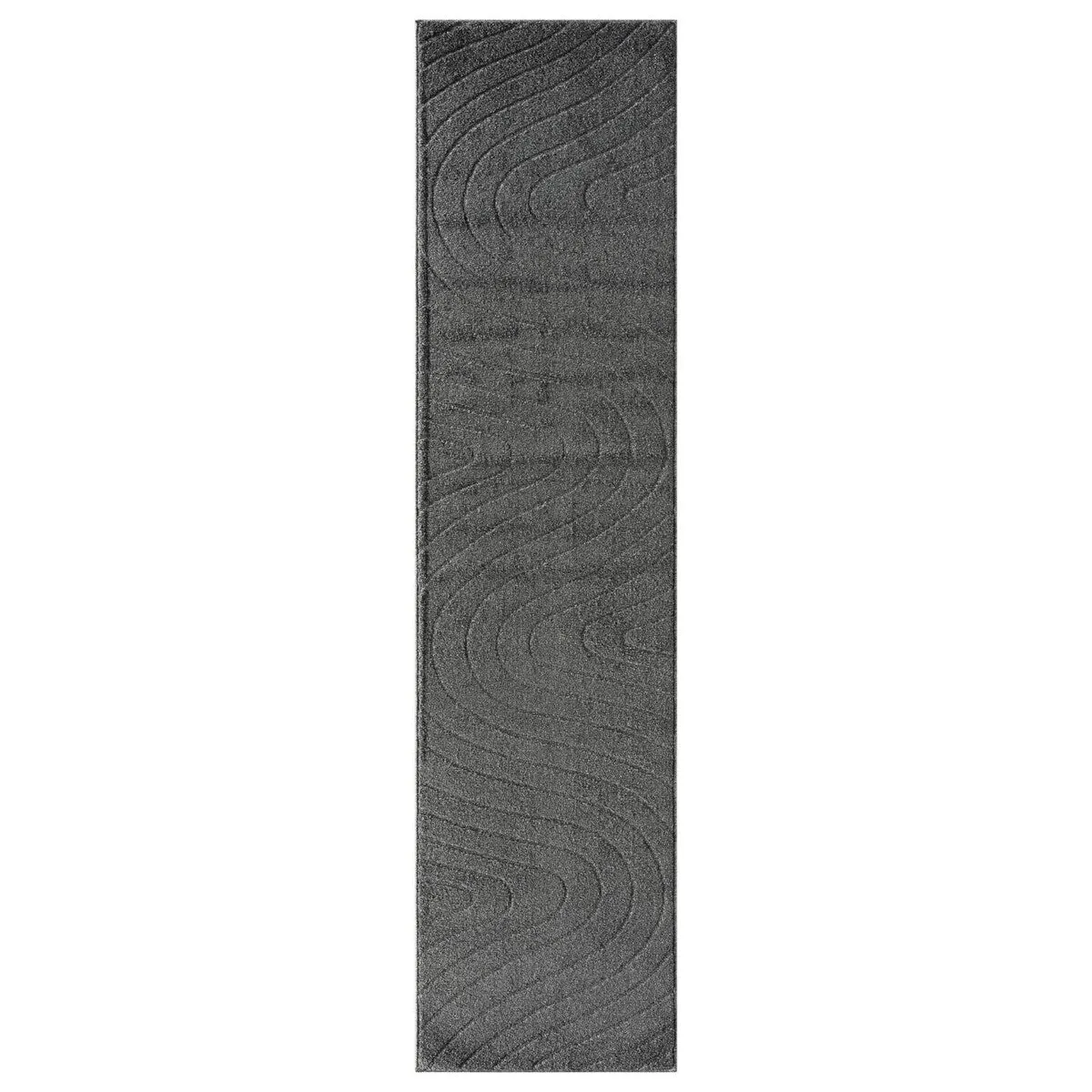 Luxe Weavers Modern Geometric Wave Area Rug. Stain Resistant Carpet