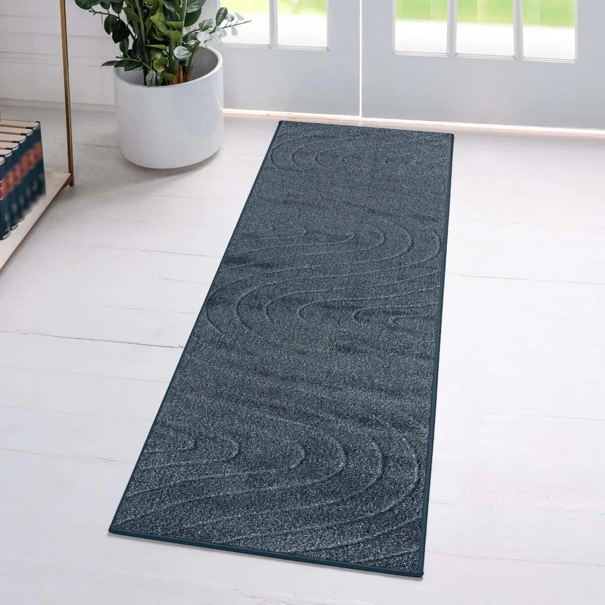 Luxe Weavers Modern Geometric Wave Area Rug. Stain Resistant Carpet