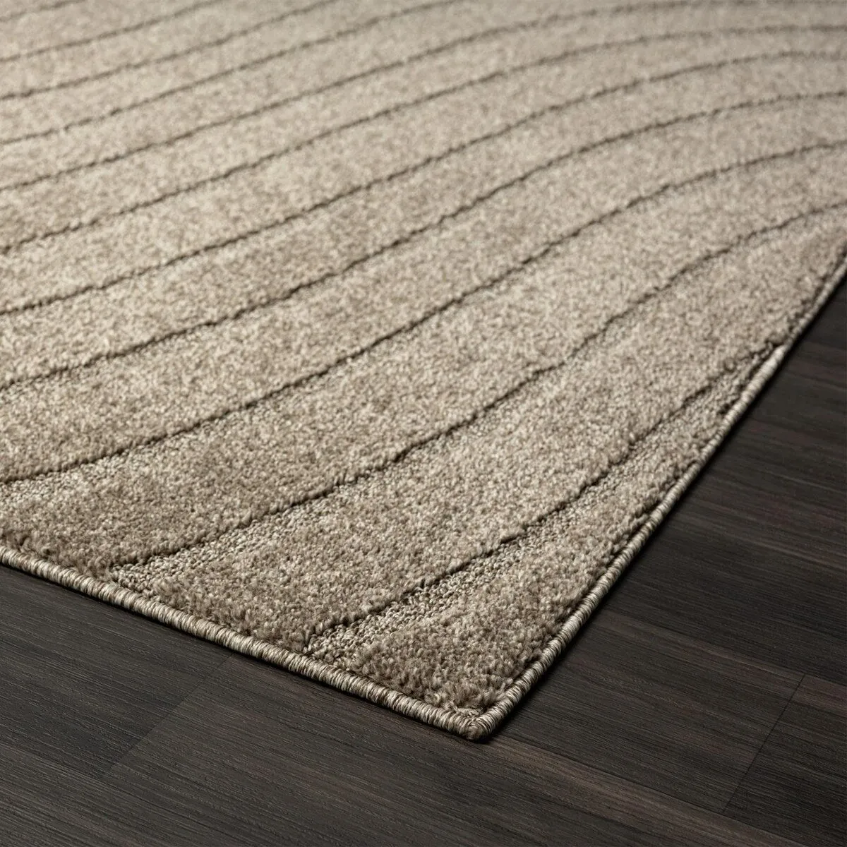 Luxe Weavers Modern Geometric Wave Area Rug. Stain Resistant Carpet