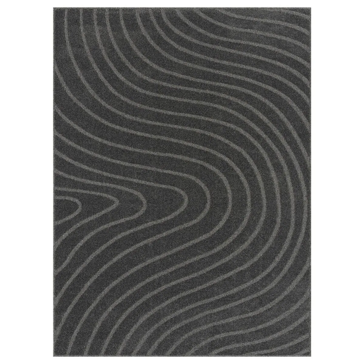Luxe Weavers Modern Geometric Wave Area Rug. Stain Resistant Carpet