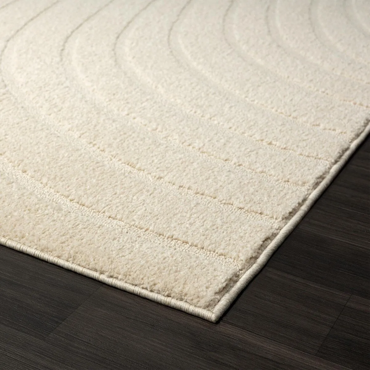 Luxe Weavers Modern Geometric Wave Area Rug. Stain Resistant Carpet