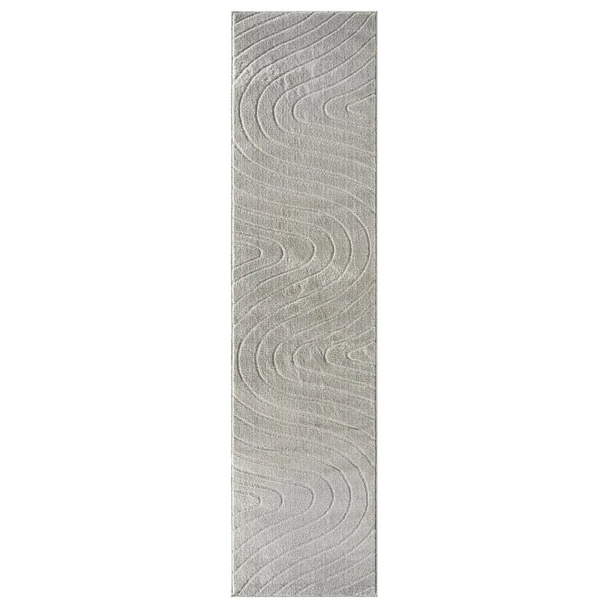 Luxe Weavers Modern Geometric Wave Area Rug. Stain Resistant Carpet