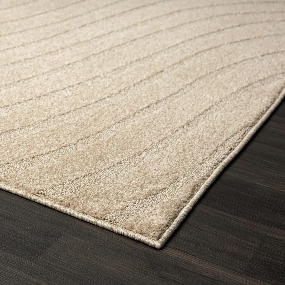 Luxe Weavers Modern Geometric Wave Area Rug. Stain Resistant Carpet