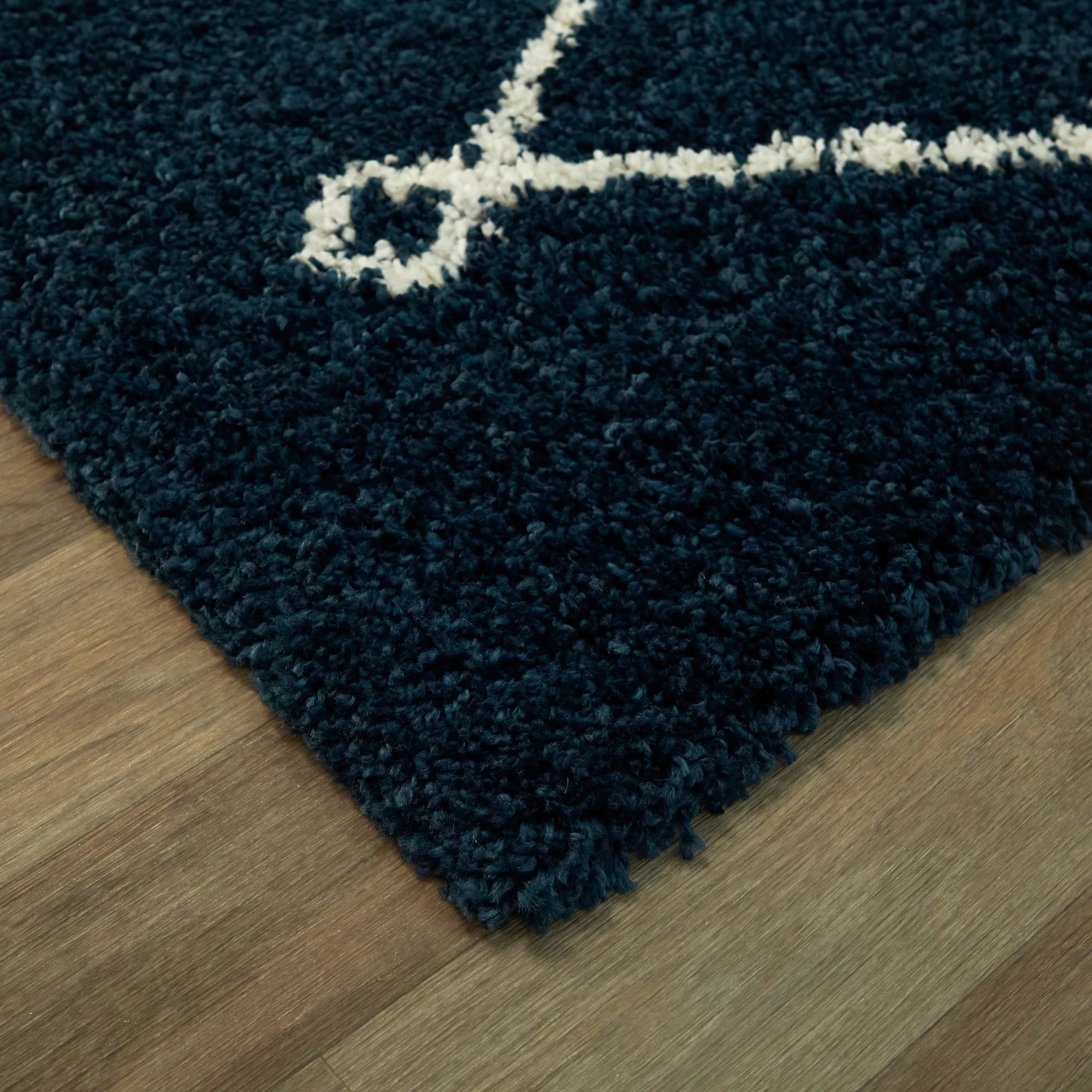 Mabelle Trellis Shag Area Rug
