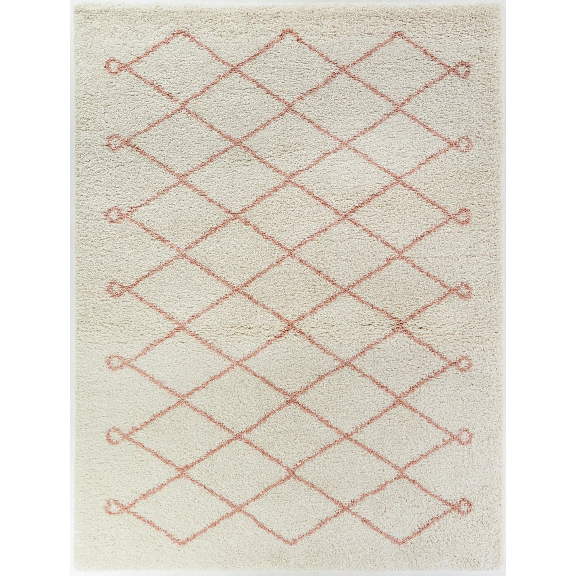 Mabelle Trellis Shag Area Rug