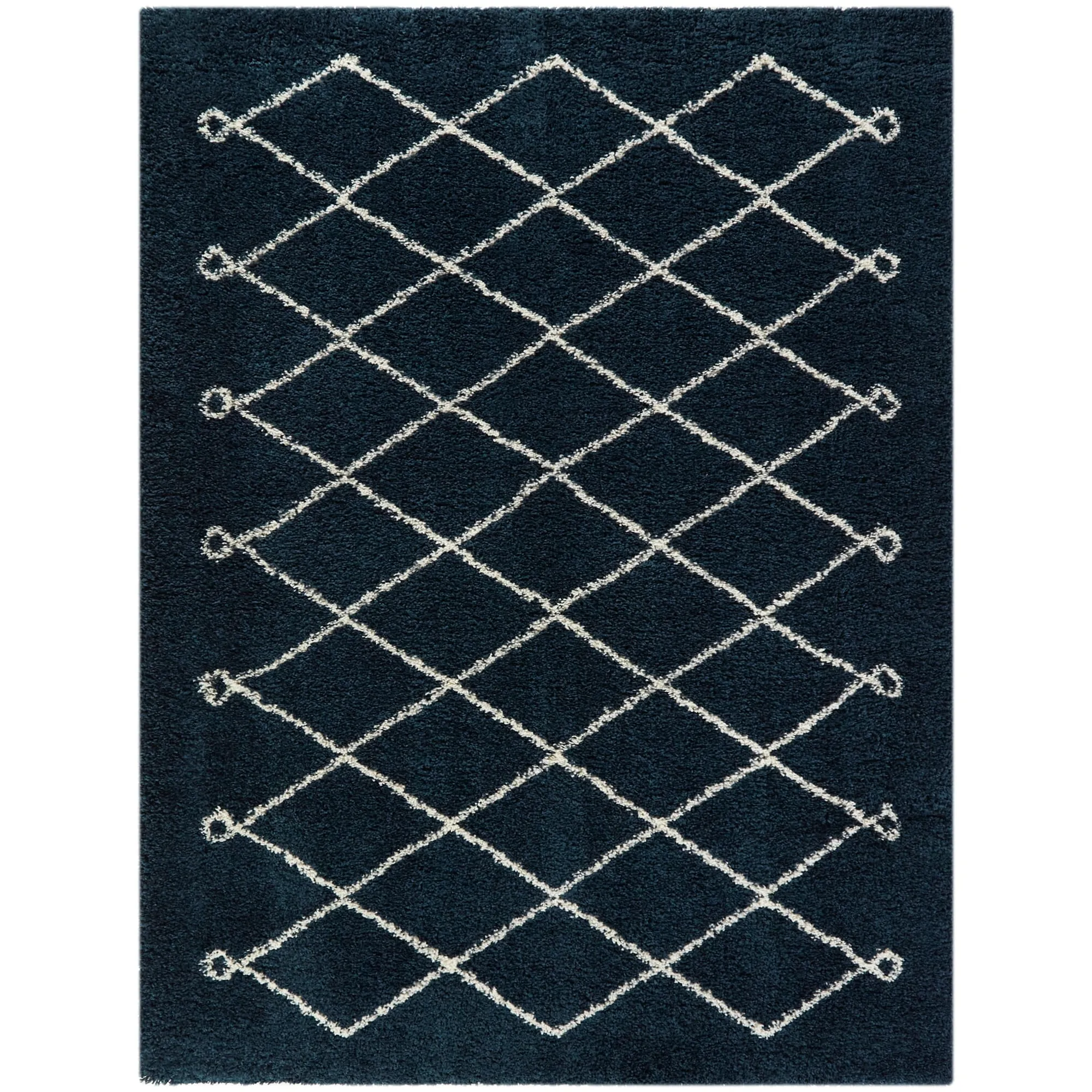 Mabelle Trellis Shag Area Rug