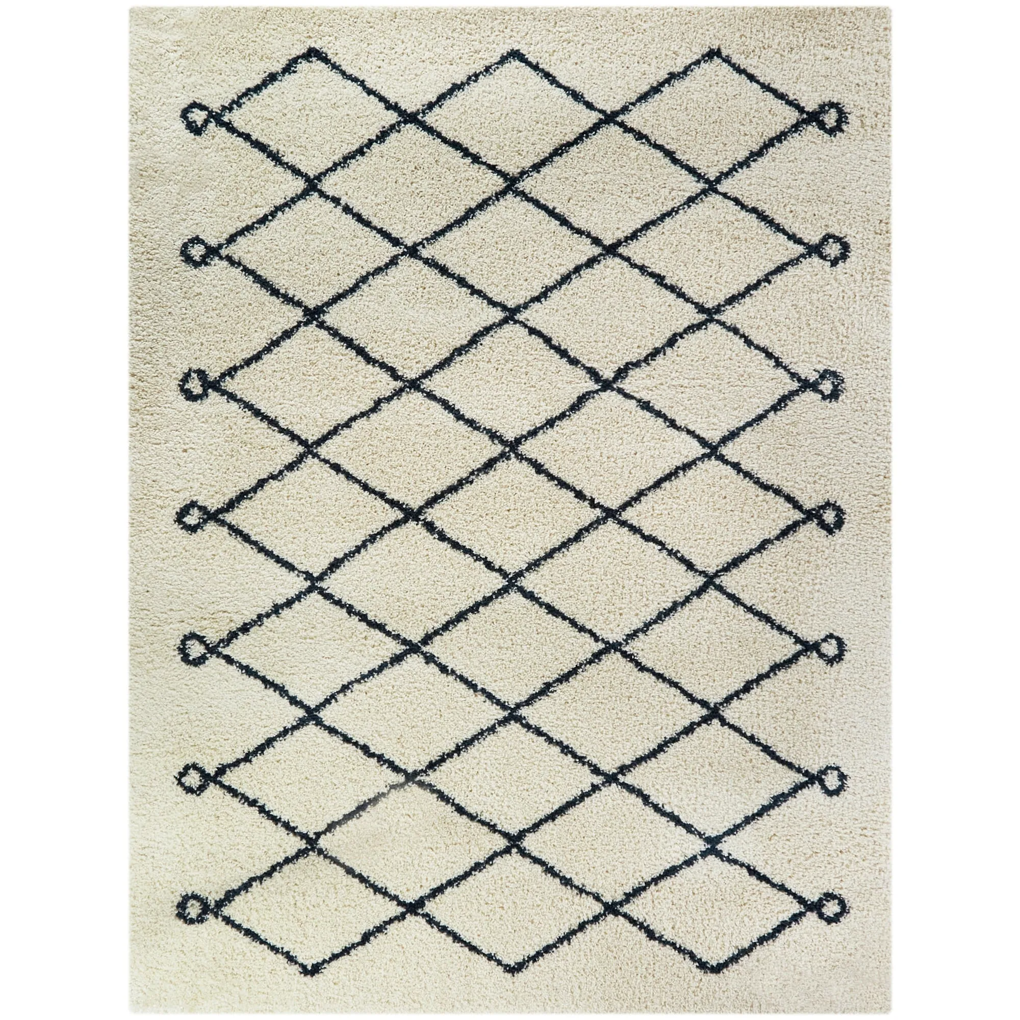 Mabelle Trellis Shag Area Rug
