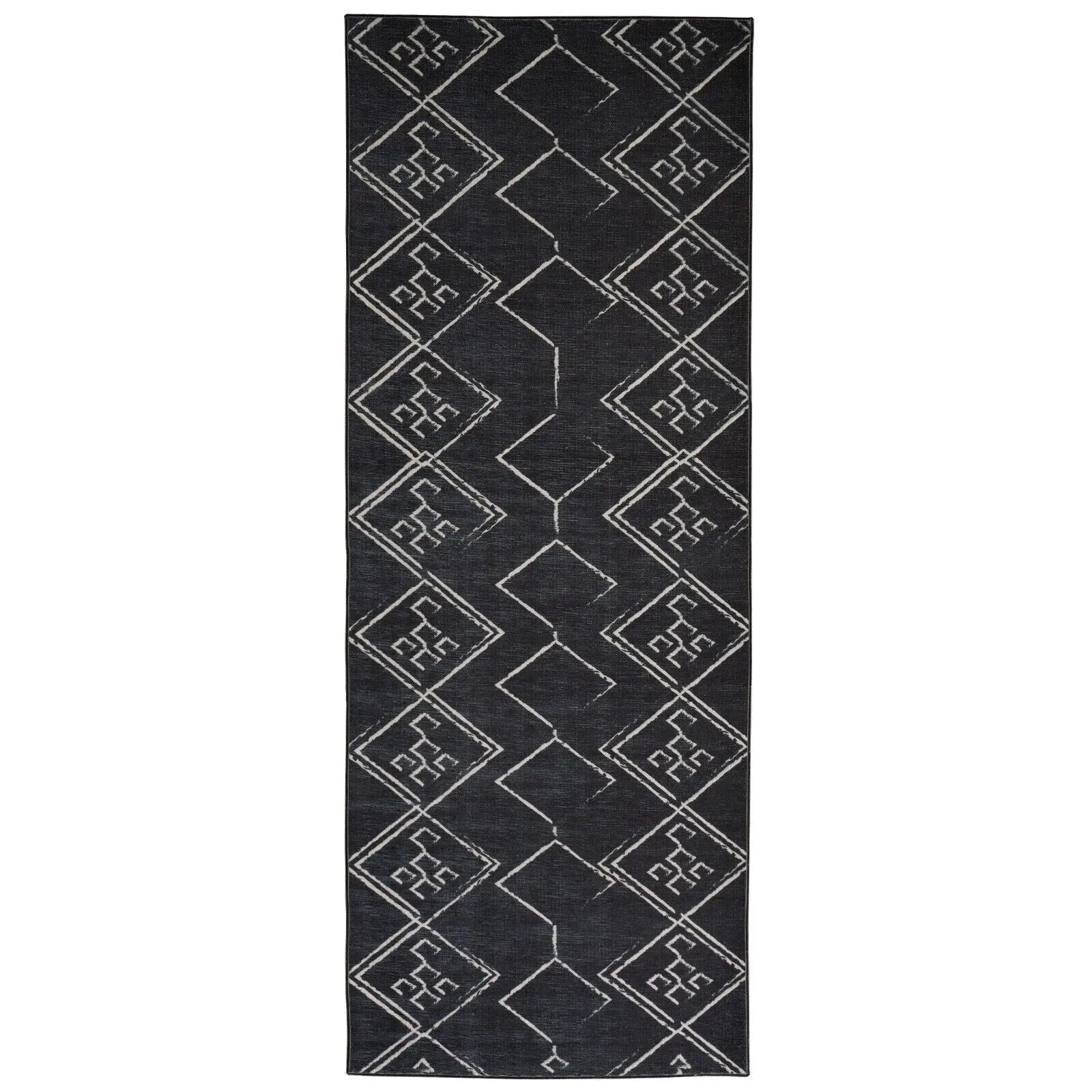Machine Washable Area Rug With Non-Slip Backing - Stain Resistant - Eco-Friendly Aspen Tribal Moroccan Bohemian Design