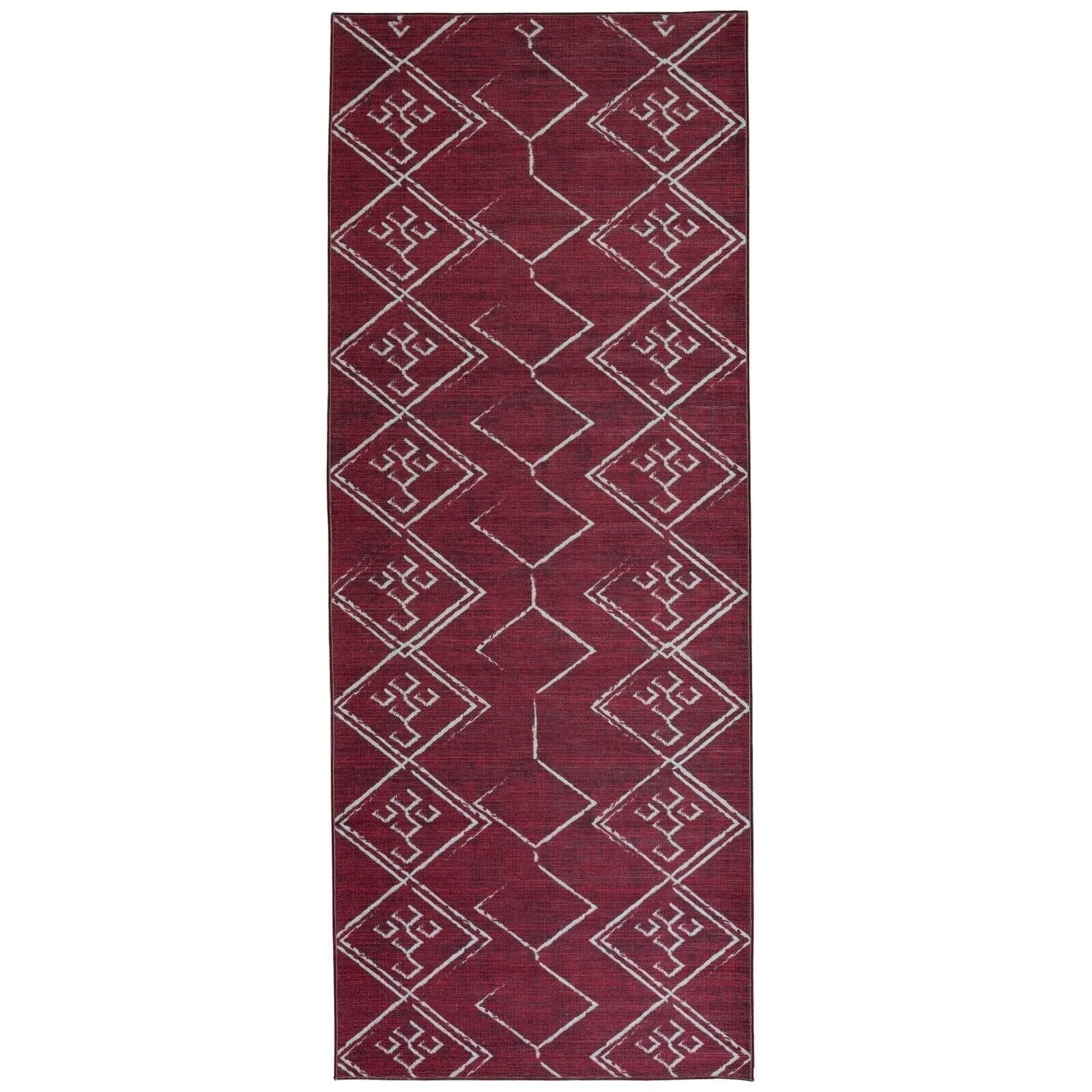 Machine Washable Area Rug With Non-Slip Backing - Stain Resistant - Eco-Friendly Aspen Tribal Moroccan Bohemian Design
