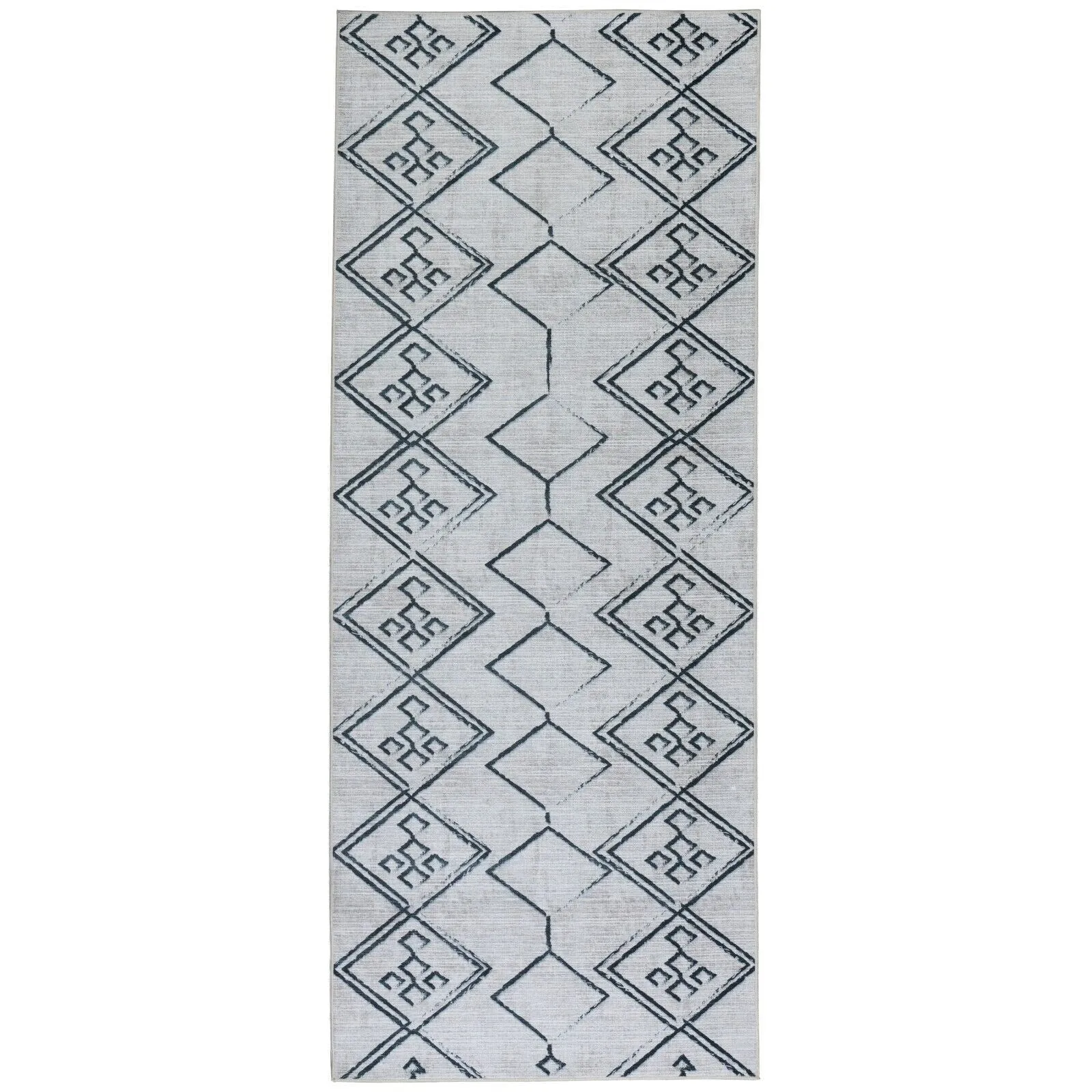 Machine Washable Area Rug With Non-Slip Backing - Stain Resistant - Eco-Friendly Aspen Tribal Moroccan Bohemian Design