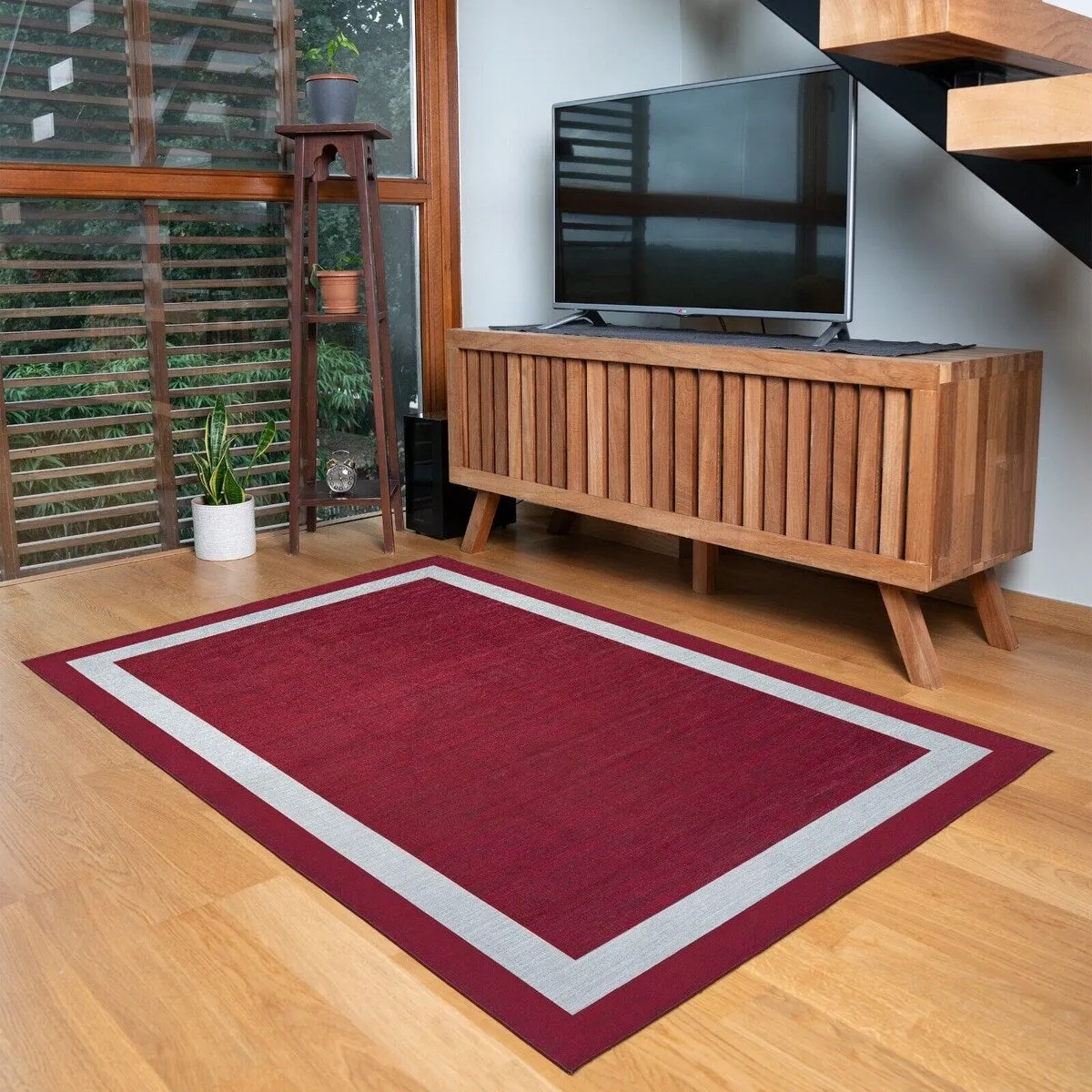 Machine Washable-Eco-Friendly Area Rug With Non-Slip Backing Everest Design