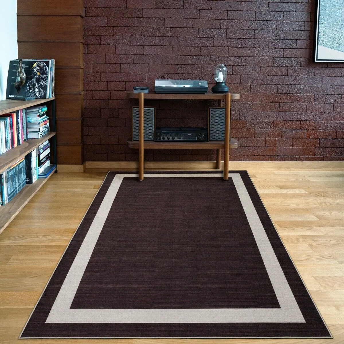 Machine Washable-Eco-Friendly Area Rug With Non-Slip Backing Everest Design