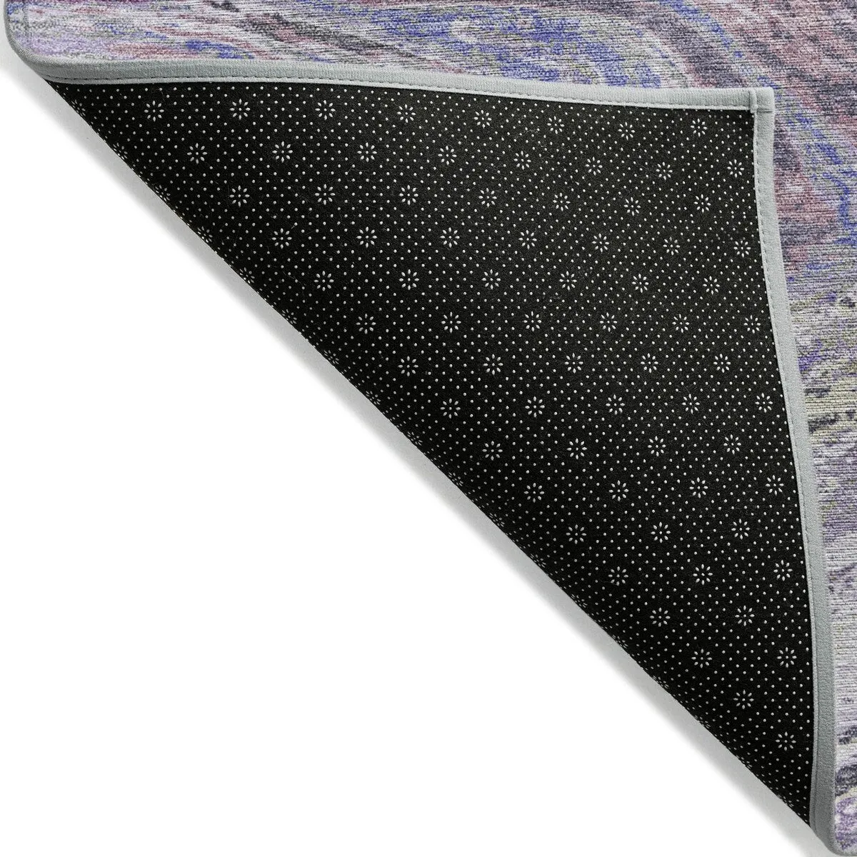 Machine Washable Indoor/ Outdoor Abstract Brushstroke Chantille Rug