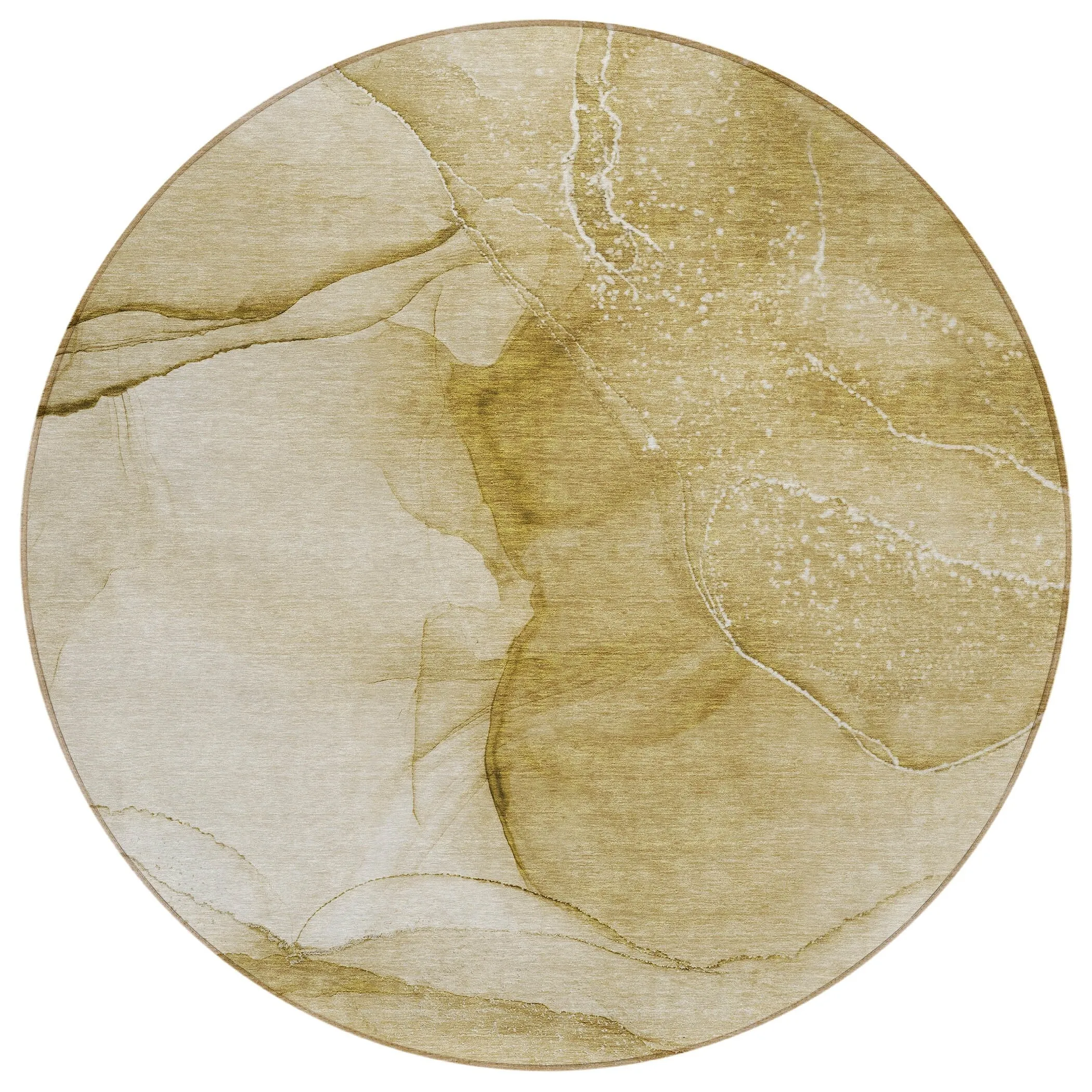 Machine Washable Indoor/ Outdoor Abstract Chantille Rug