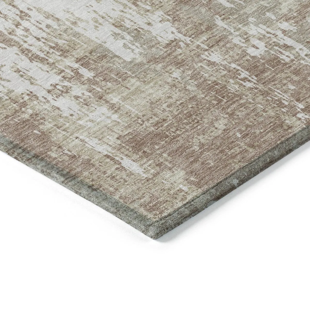Machine Washable Indoor/ Outdoor Abstract Chantille Rug
