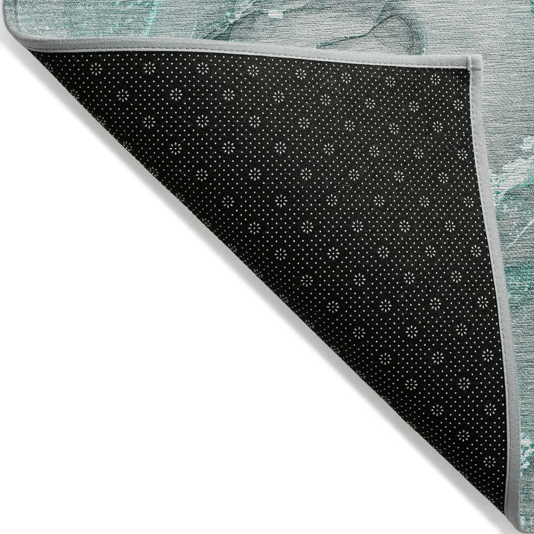 Machine Washable Indoor/ Outdoor Abstract Chantille Rug
