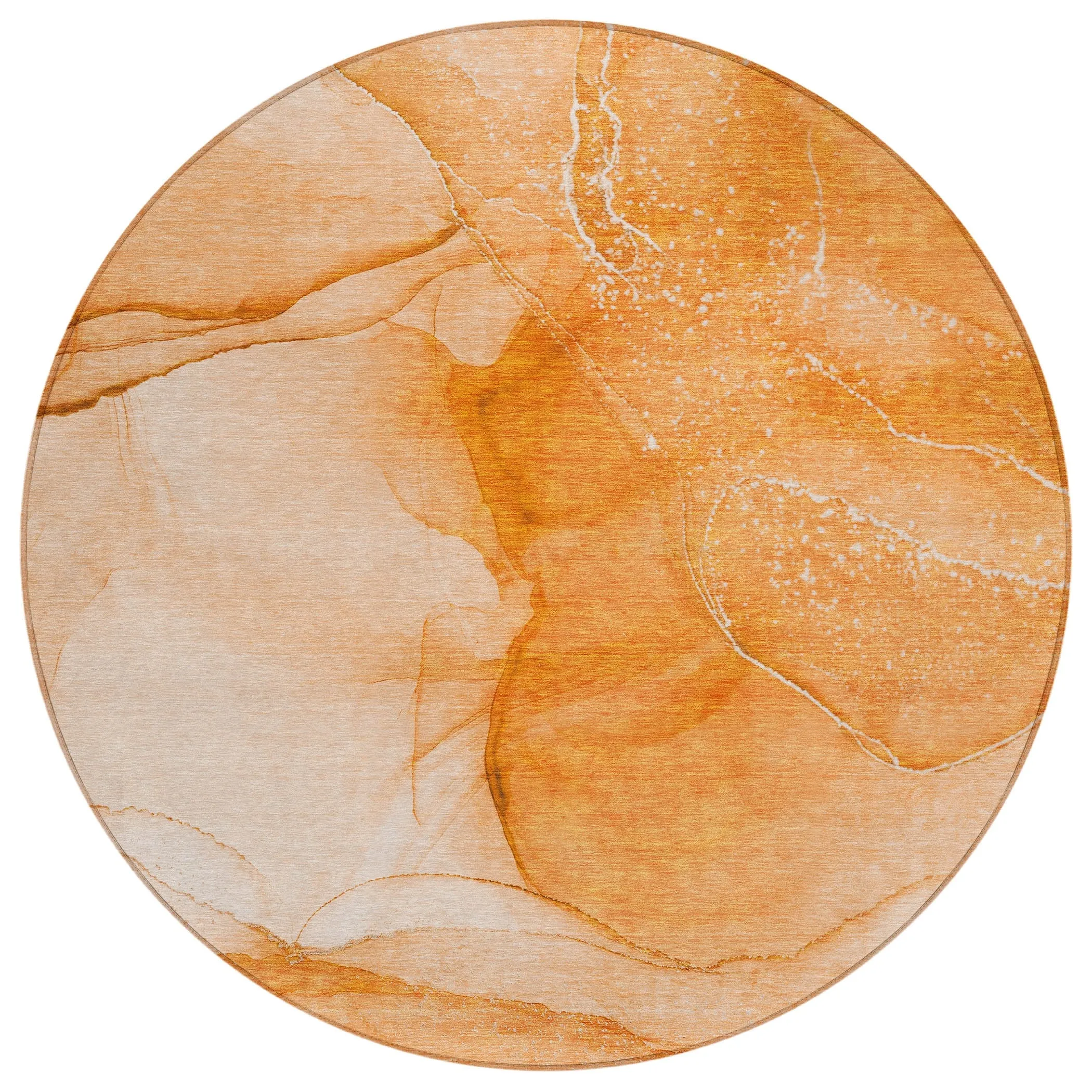 Machine Washable Indoor/ Outdoor Abstract Chantille Rug