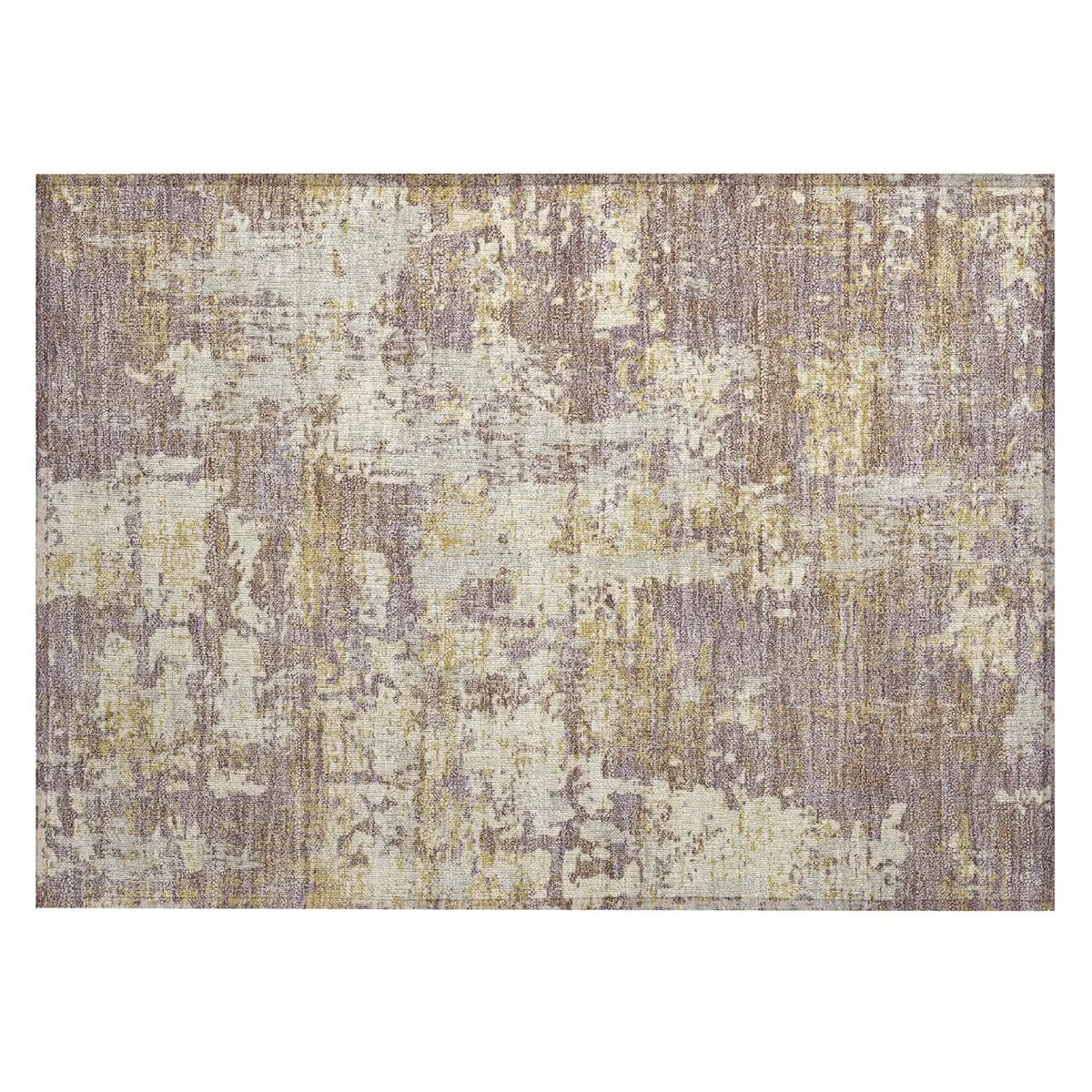 Machine Washable Indoor/ Outdoor Abstract Chantille Rug