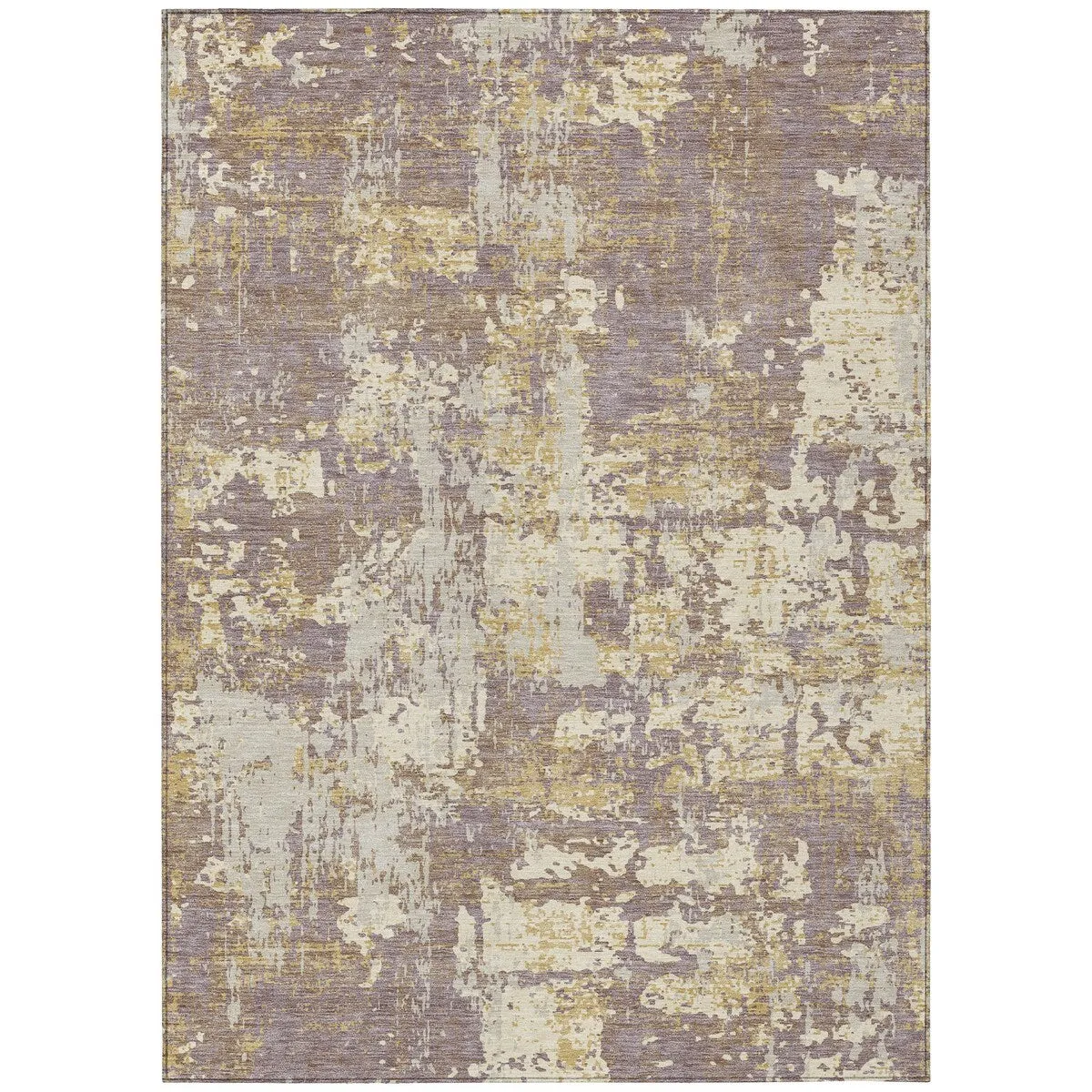 Machine Washable Indoor/ Outdoor Abstract Chantille Rug