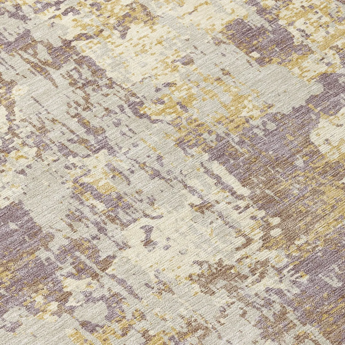 Machine Washable Indoor/ Outdoor Abstract Chantille Rug
