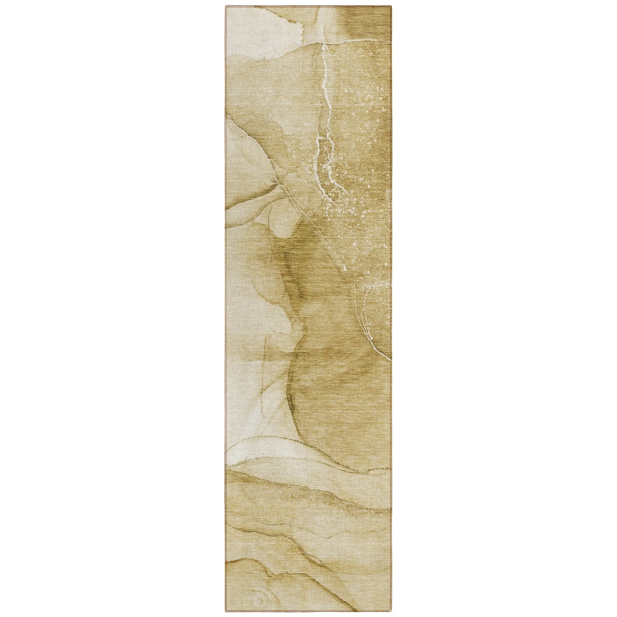 Machine Washable Indoor/ Outdoor Abstract Chantille Rug