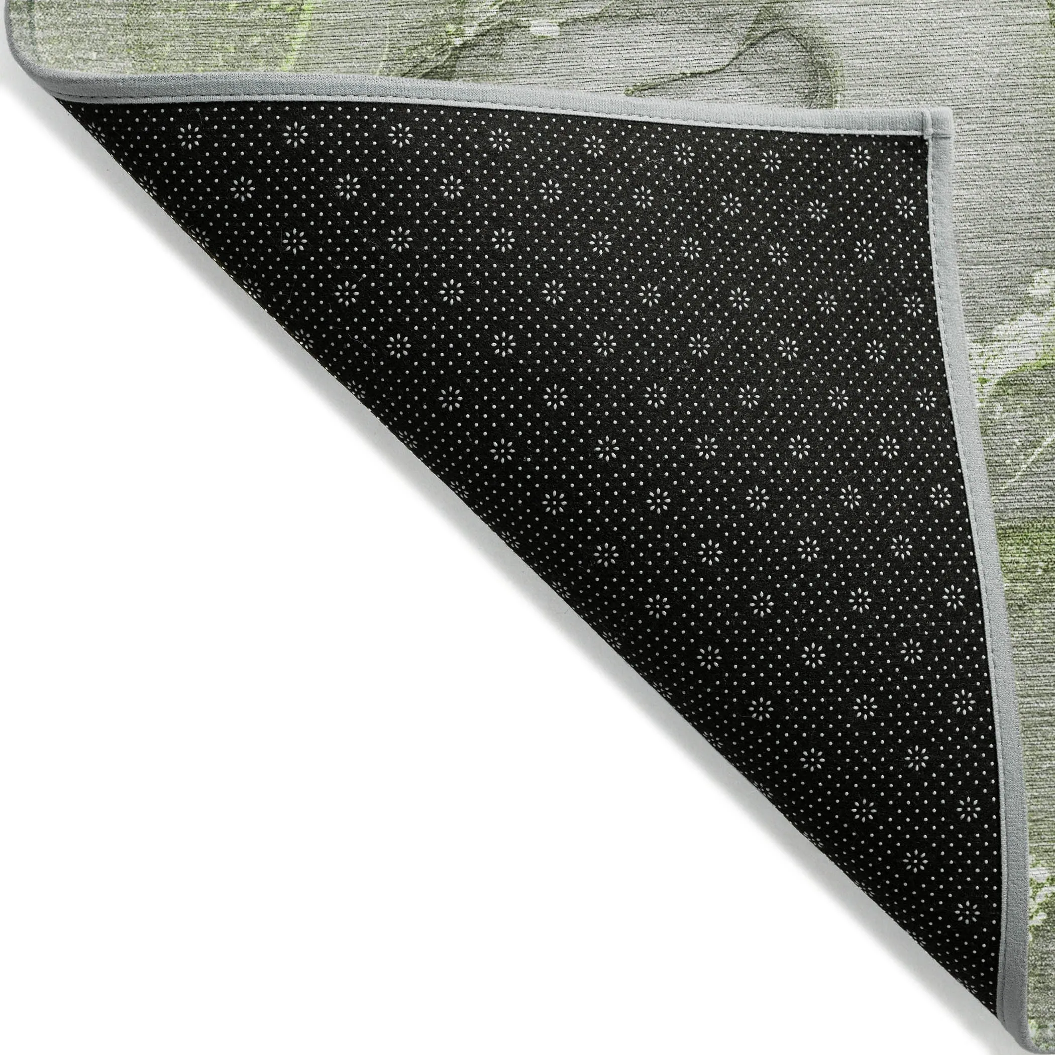 Machine Washable Indoor/ Outdoor Abstract Chantille Rug