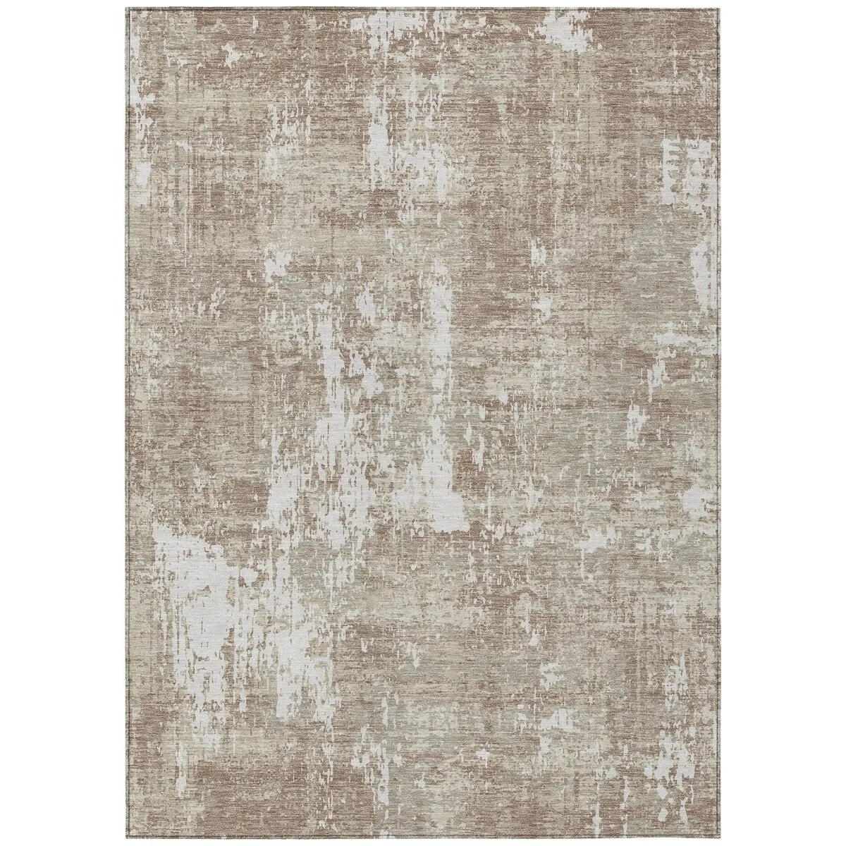 Machine Washable Indoor/ Outdoor Abstract Chantille Rug