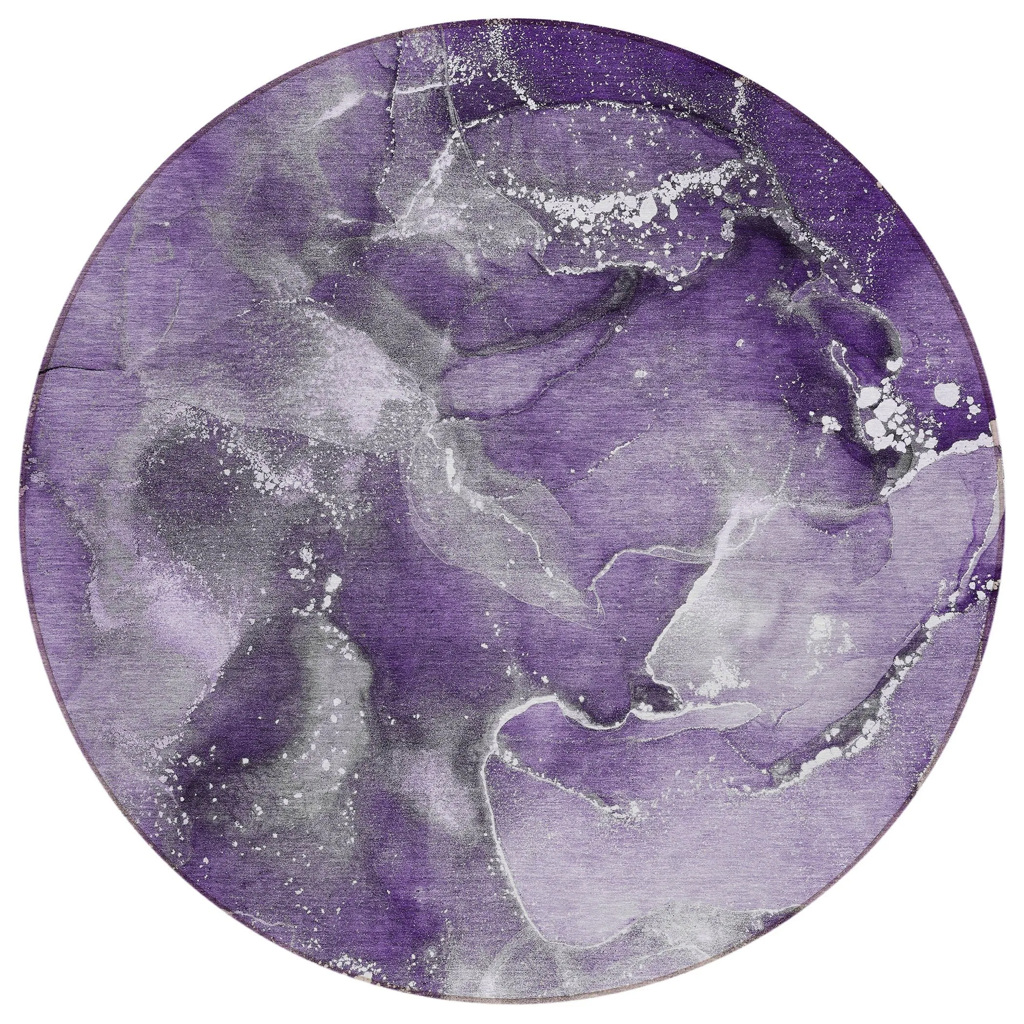 Machine Washable Indoor/ Outdoor Abstract Chantille Rug