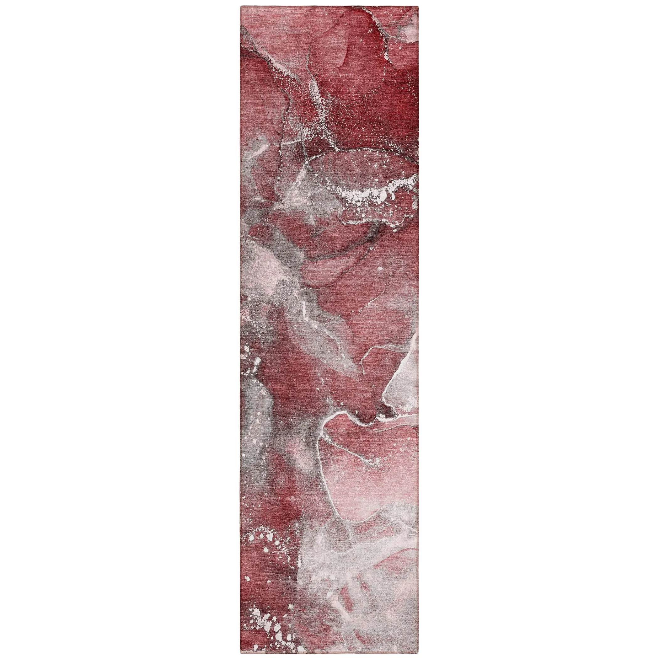 Machine Washable Indoor/ Outdoor Abstract Chantille Rug